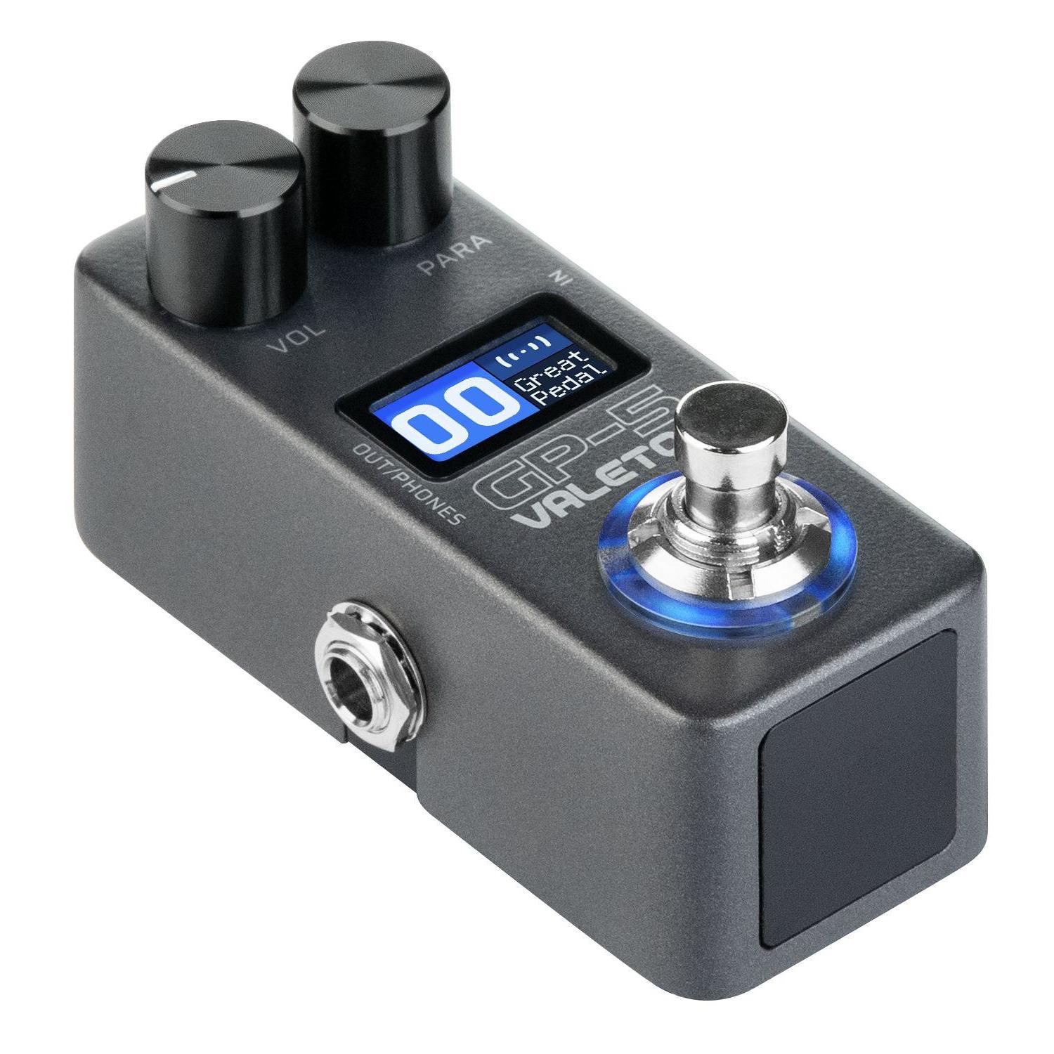 Valeton GP-5 Multi-FX Pedal, VFR-110 FRFR Guitar Cab & XSonic Airstep GP Controller Bundle - Valeton-GP-5-Angle.jpg