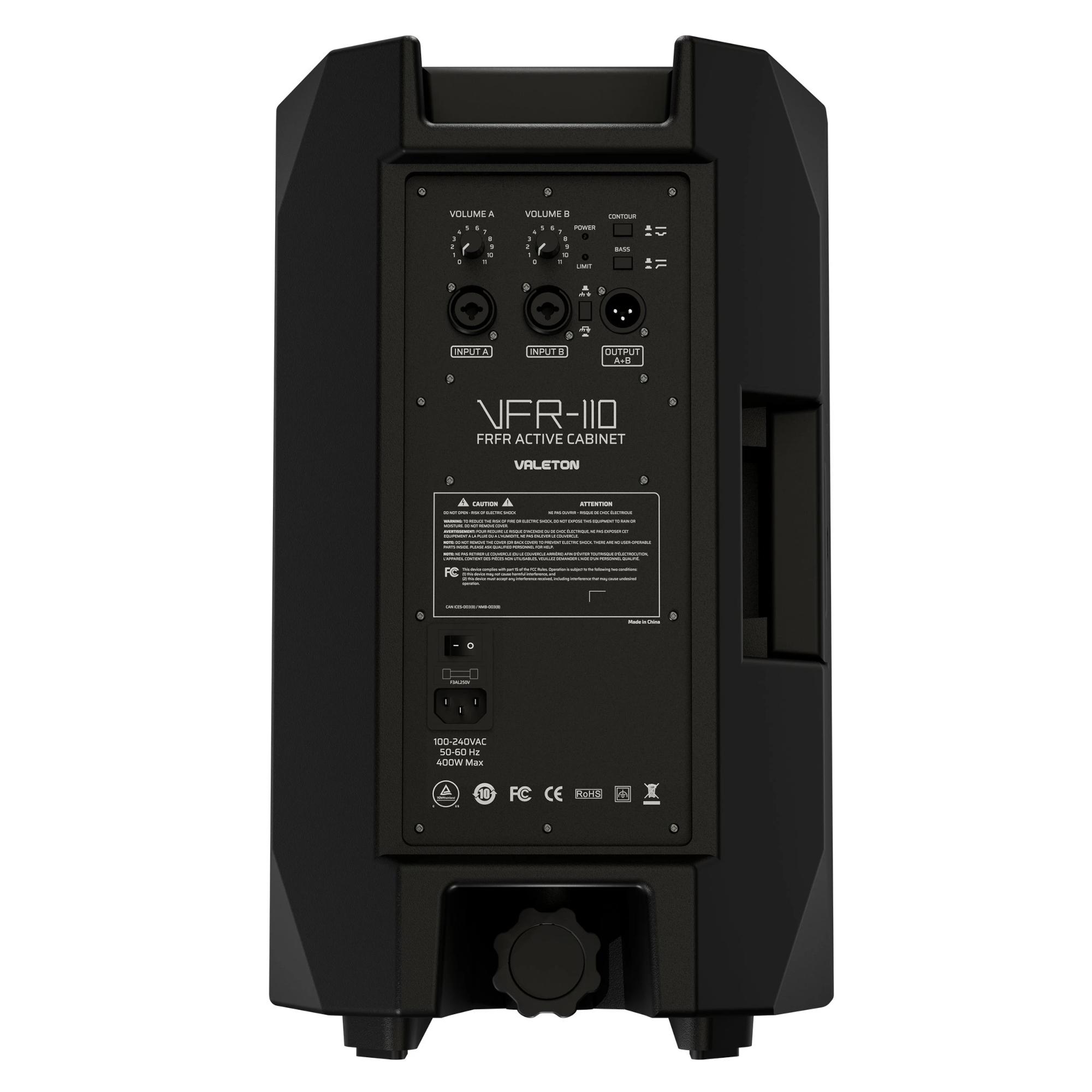 Valeton GP-50 Multi-FX Pedal, VFR-110 FRFR Guitar Cab & XSonic Airstep GP Controller Bundle - Valeton-VFR-110-FRFR-Speaker-Cab-Back.jpg