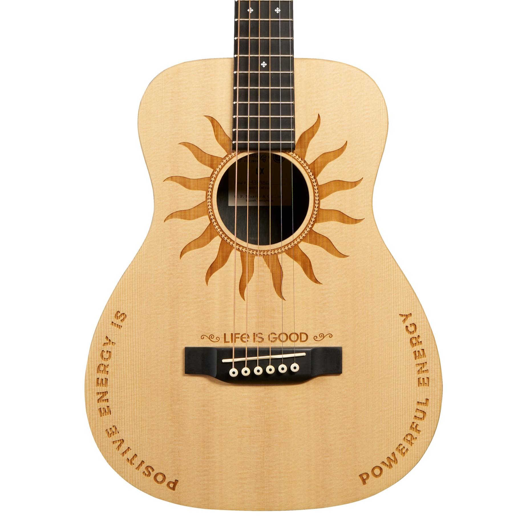 Martin LX2 Life Is Good Travel Acoustic Guitar - LX2 Life Is Good_Front Body.jpg
