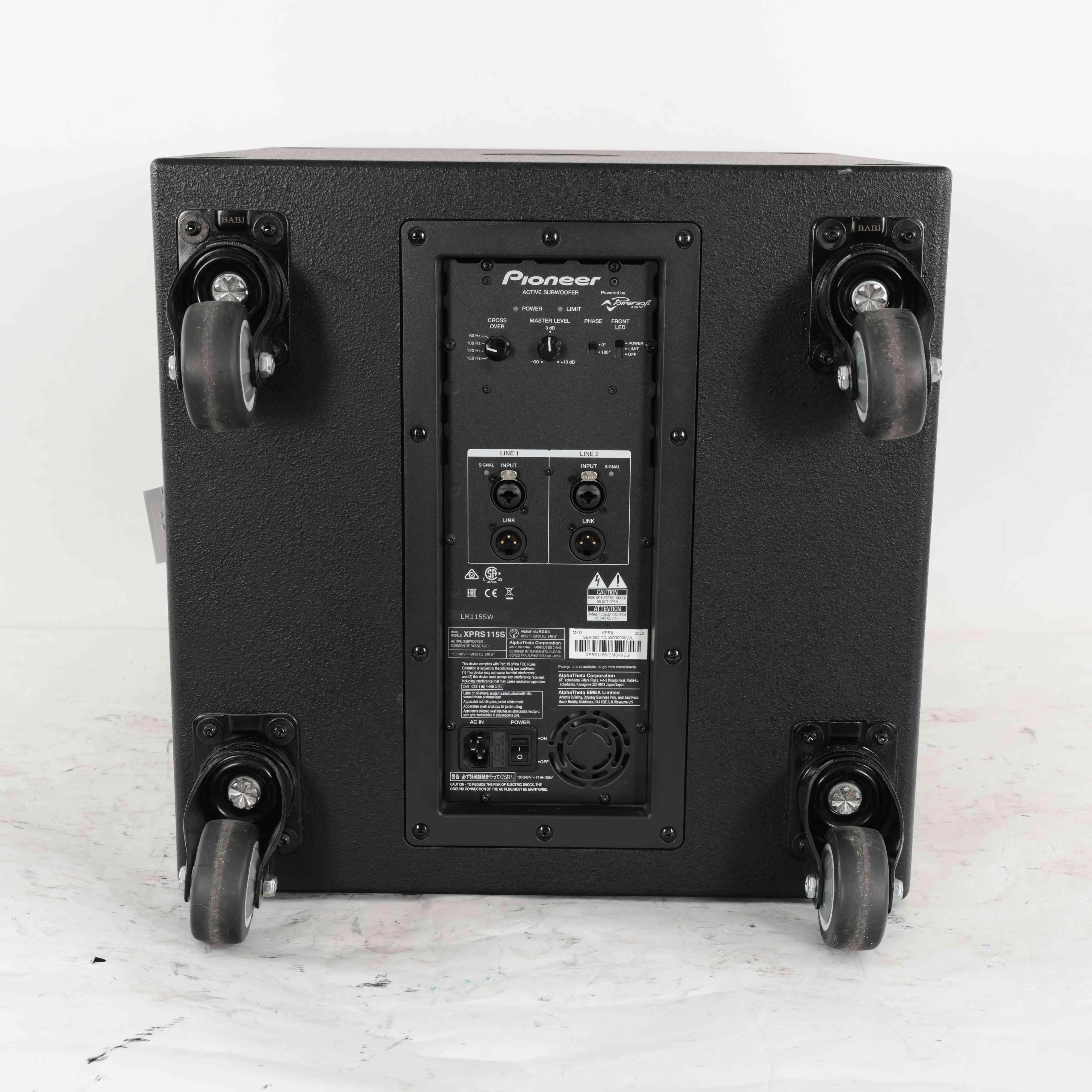 Second Hand Pioneer XPRS1152S 15I Reflex Loaded Active Subwoofer (with Speaker Pole) #648 - SH-197-0648 (6).jpg