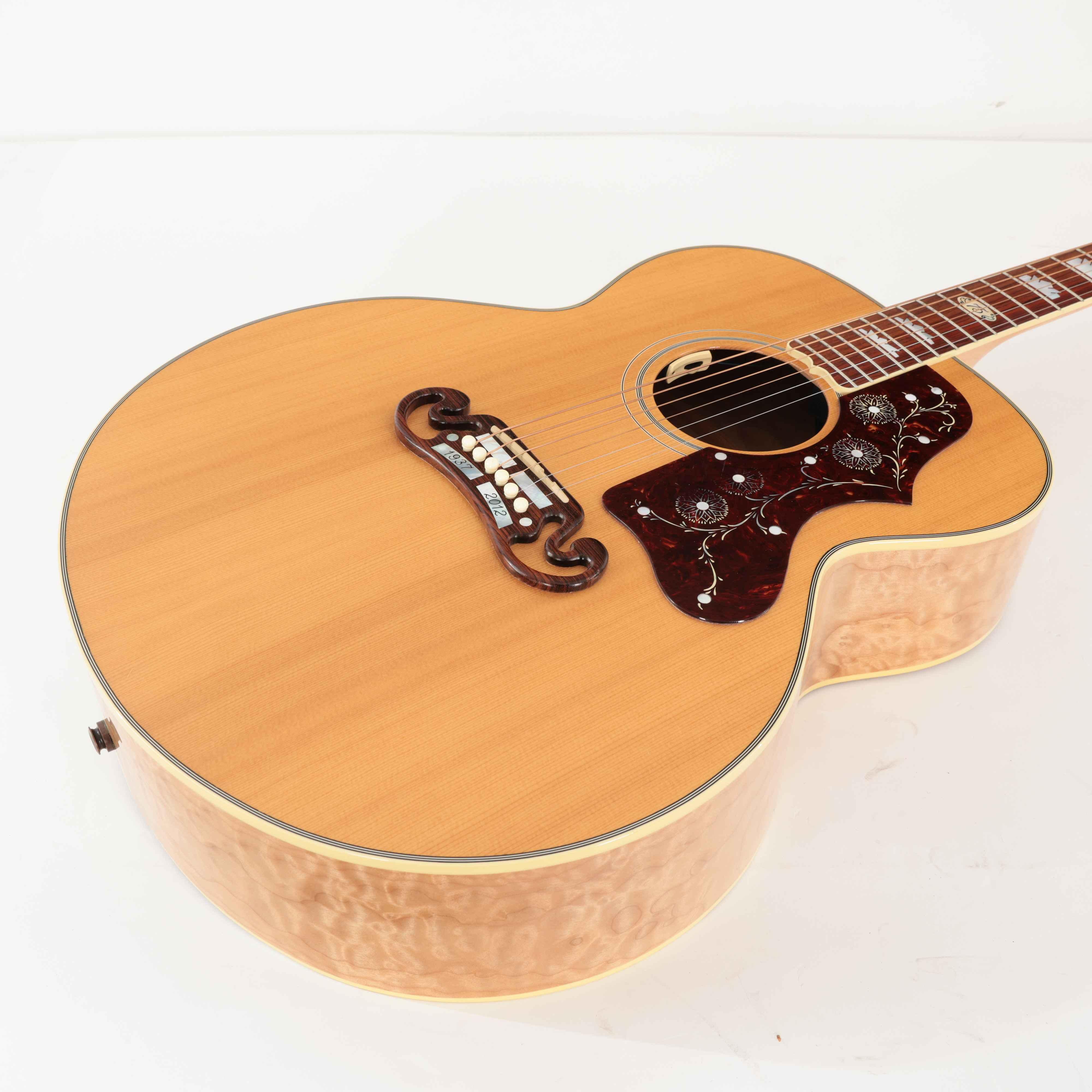 Second Hand Gibson SJ-200 75th Anniversary Quilt Ltd Edition In Natural #658 - SH-114-2658 (6).jpg