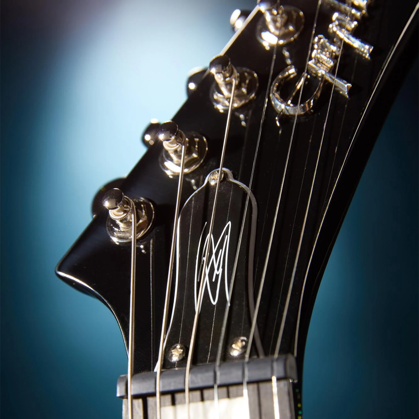 Epiphone Lzzy Hale Signature Explorer Custom Electric Guitar in Black Diamond Holographic Sparkle - EILHEXDSNH-Beauty-Truss.jpg