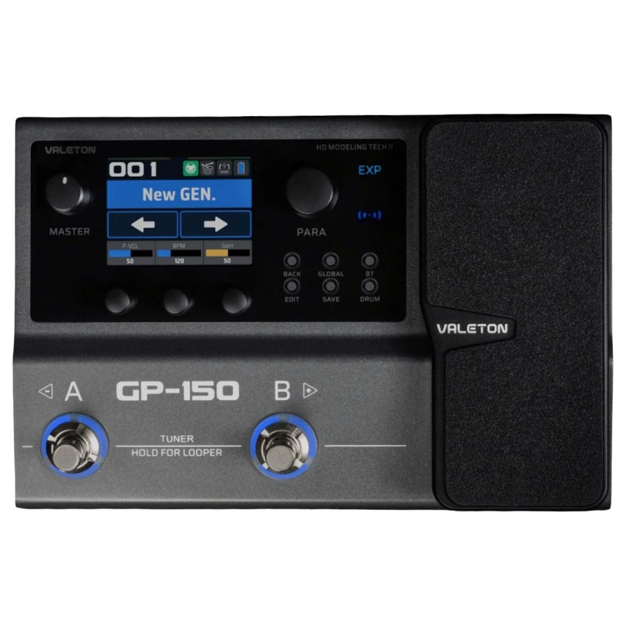 Valeton GP-150 Multi-FX Pedal & XSonic Airstep GP Controller Bundle - Valeton-GP-150.jpg