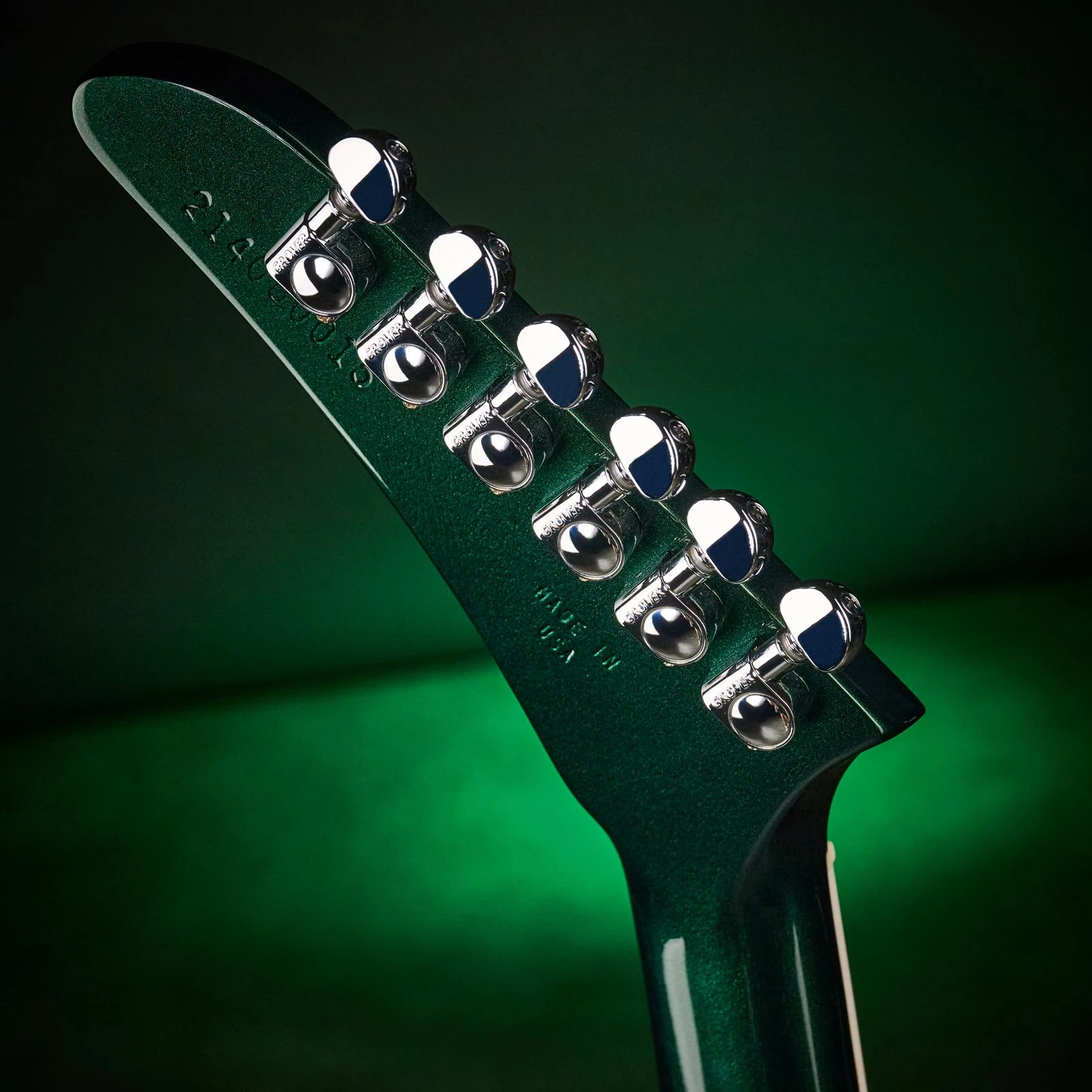 Gibson Victory Baritone Electric Guitar in British Racing Green - VICB00BGCH1-Beauty-Headstock-Back.jpg