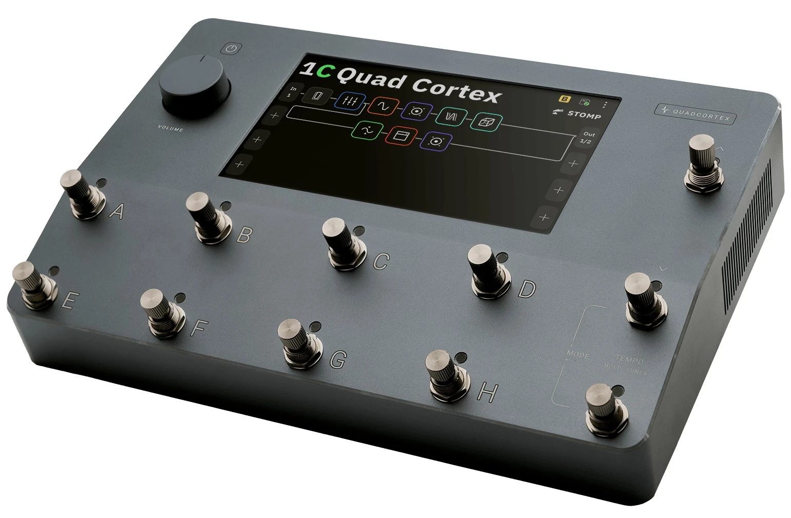 B Stock : Neural DSP Quad Cortex QC Digital Effects Processor and Amp Modeller - 185 - 412639-Quad Cortex - Retail Shots0569 45 degree front T @0.25x.jpg