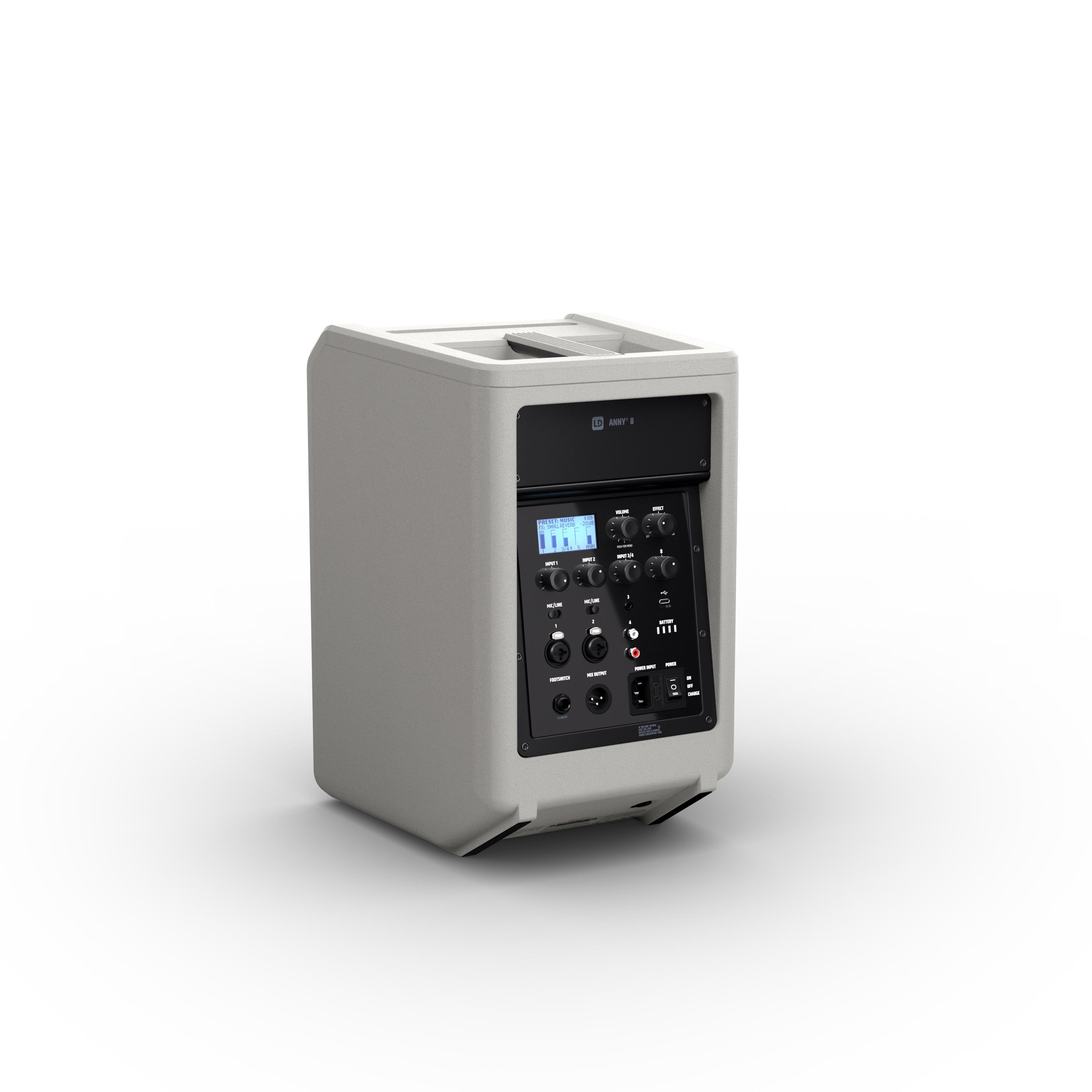 B Stock : LD Systems ANNY 8 Battery powered PA Speaker in Grey - 003 - LDANNY8G_2.jpg