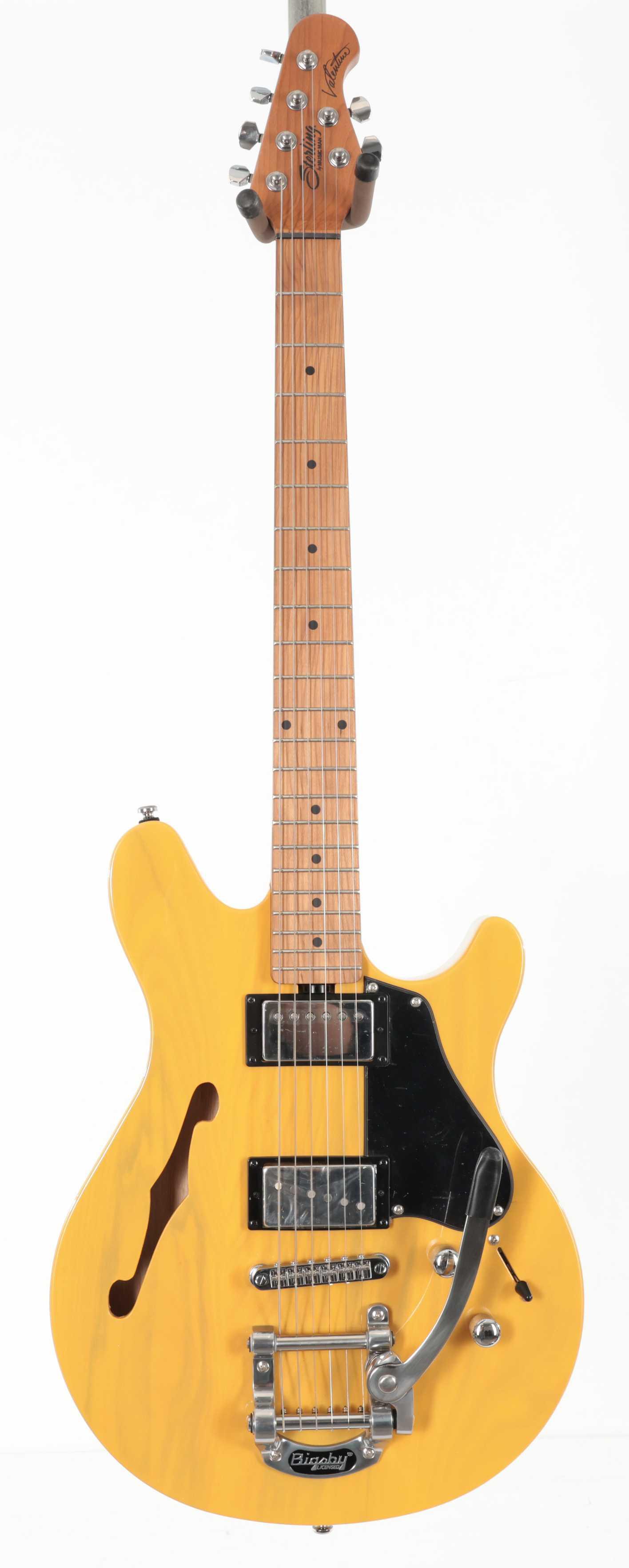 B Stock : Sterling by Music Man Valentine Chambered Bigsby Semi-Hollow Electric Guitar in Butterscotch - 002 - B-STJV60CBB-0002 (3).jpg