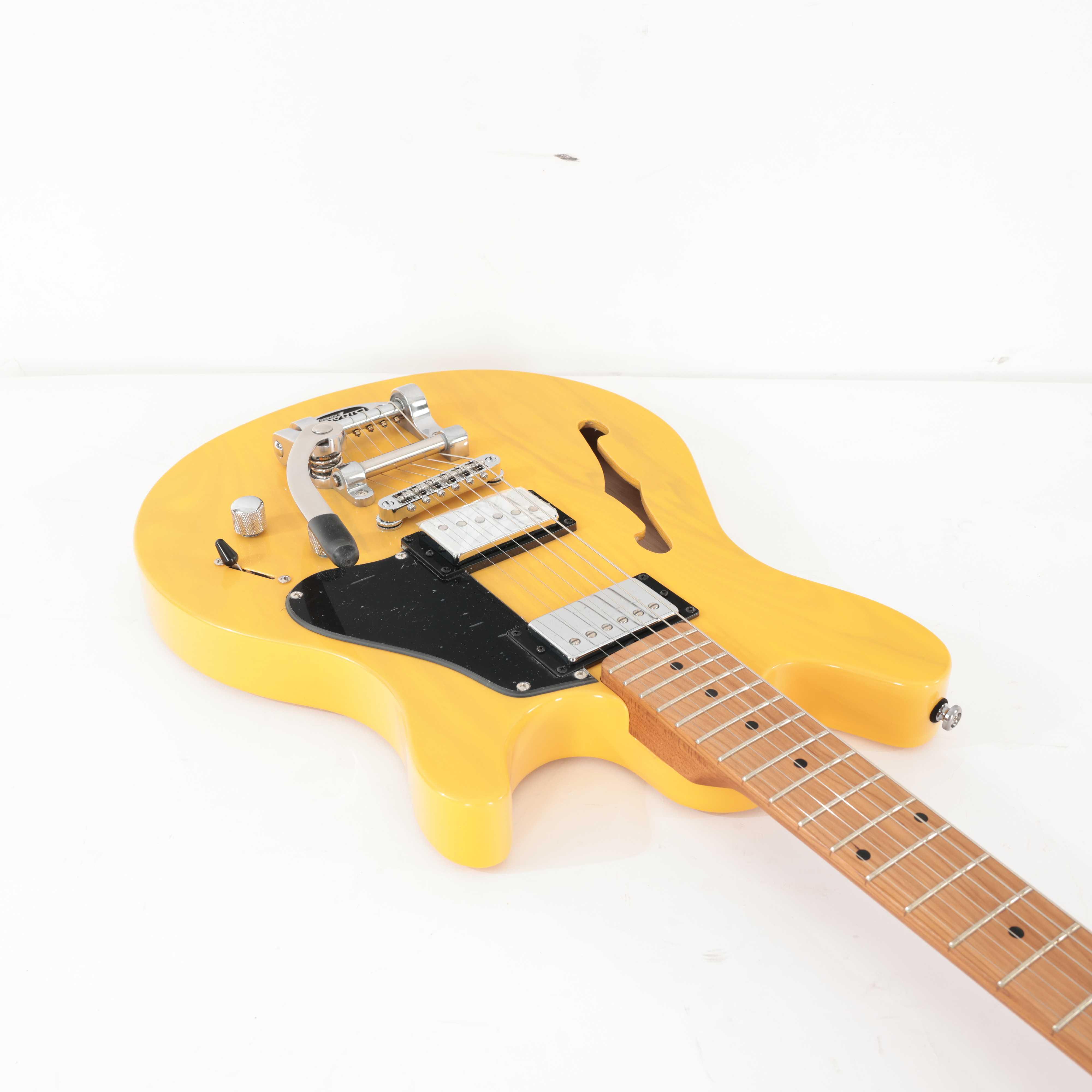 B Stock : Sterling by Music Man Valentine Chambered Bigsby Semi-Hollow Electric Guitar in Butterscotch - 002 - B-STJV60CBB-0002 (8).jpg