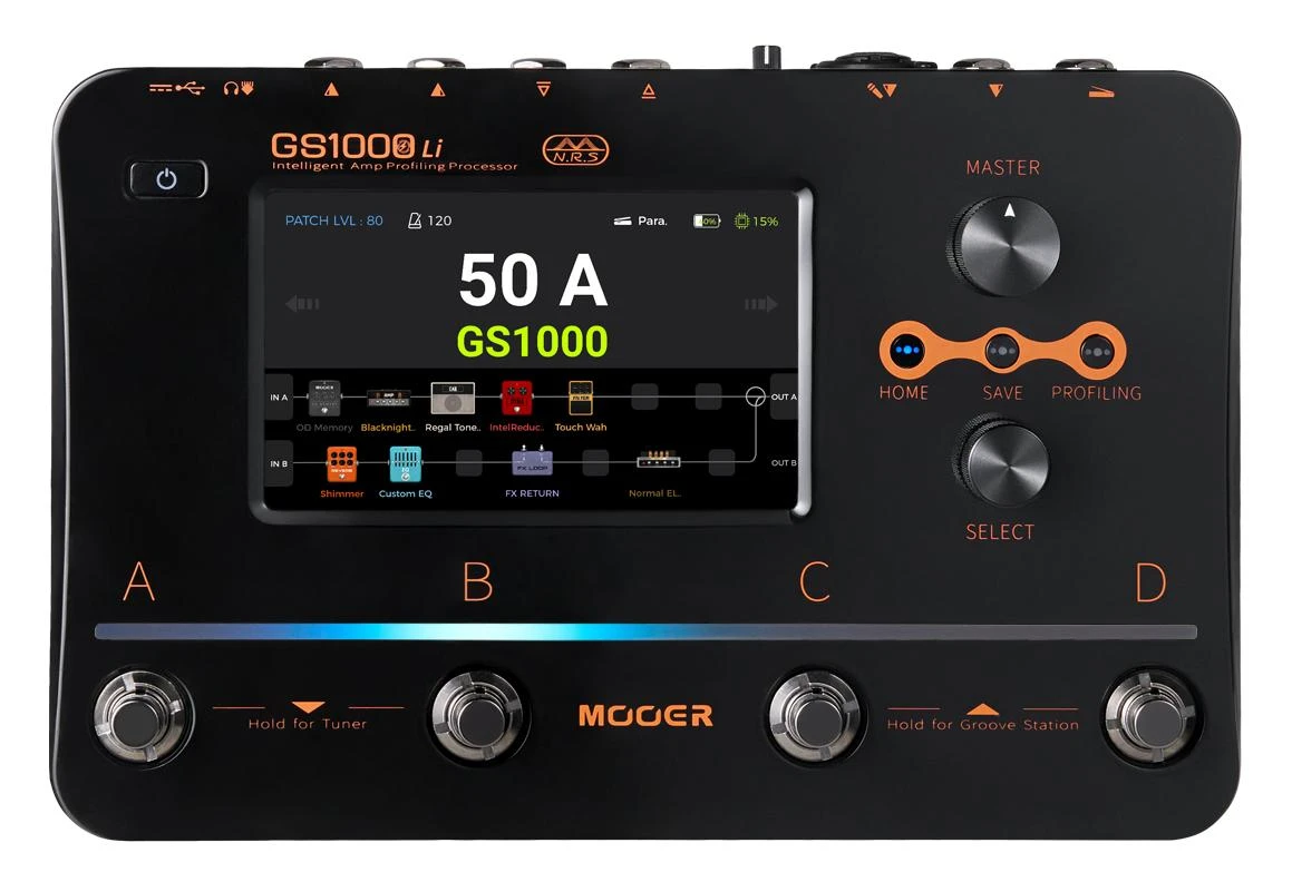 B Stock : Mooer GS1000-Li Lithium Battery Multi FX Guitar Pedal - 002 - GS1000Li-01.jpg
