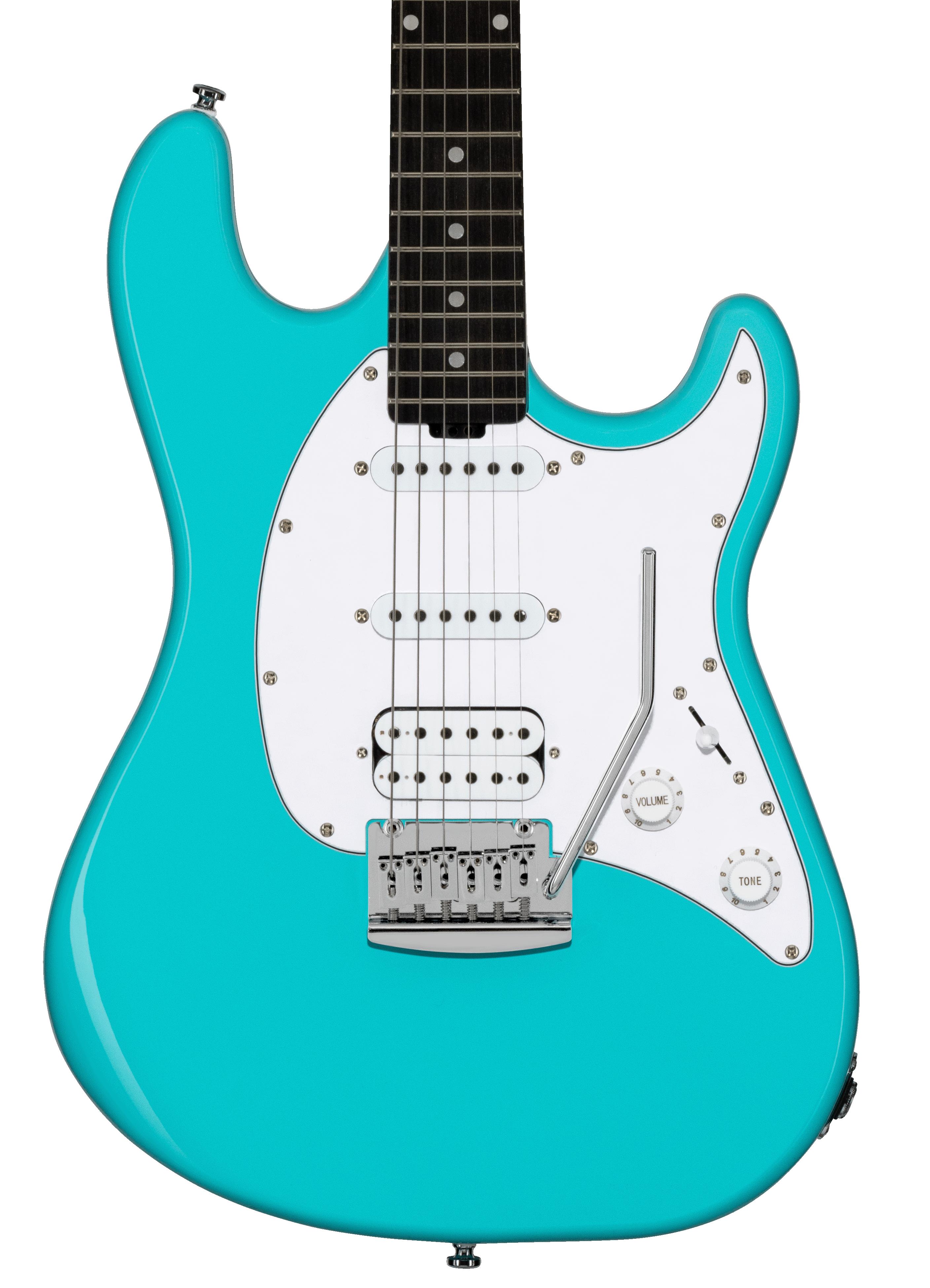 B Stock : Sterling by Music Man Sub Cutlass CT20 HSS in Electric Blue with Amaranth Neck - 001 - ST-CT20HSS-ELB-A1-FRONT-cropped.jpg