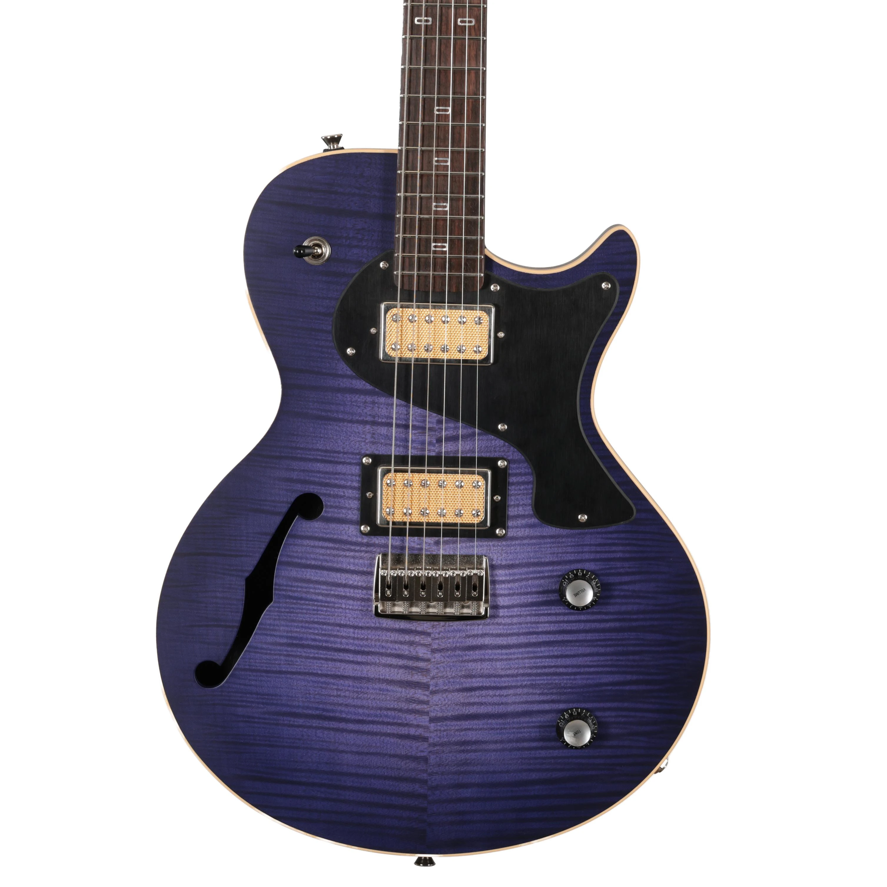 PJD Custom Shop Carey Elite Semi Hollow Electric Guitar in Highland Purple Burst - CS133 (1).JPG