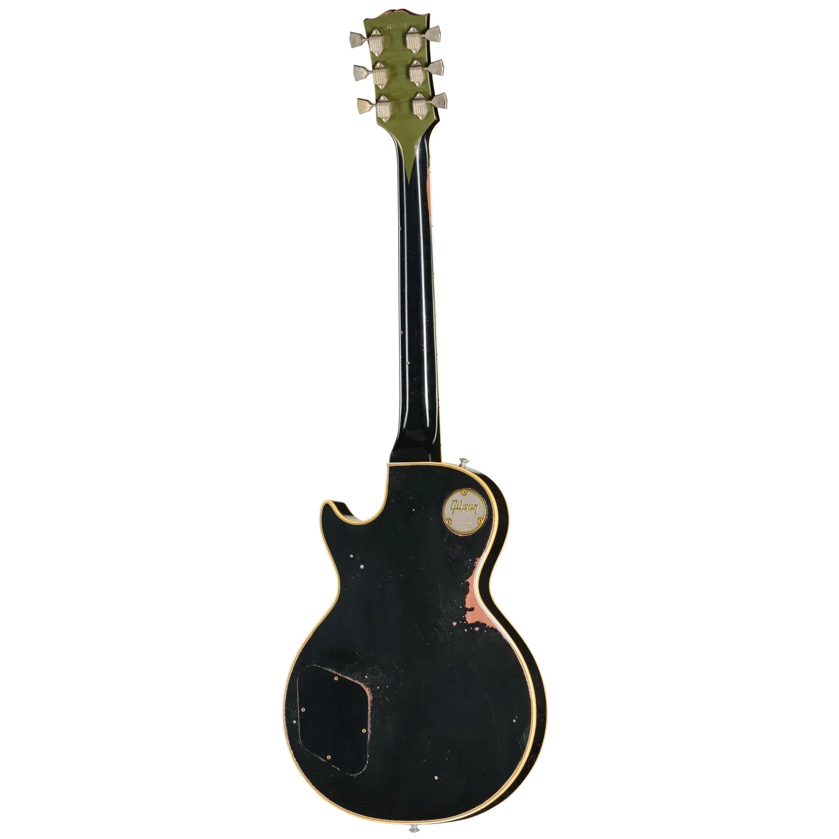 Gibson Custom LE 1968 Les Paul Custom Reissue, Heavy Aged, Olive Drab Top - LPC6826LE23256-4.jpg