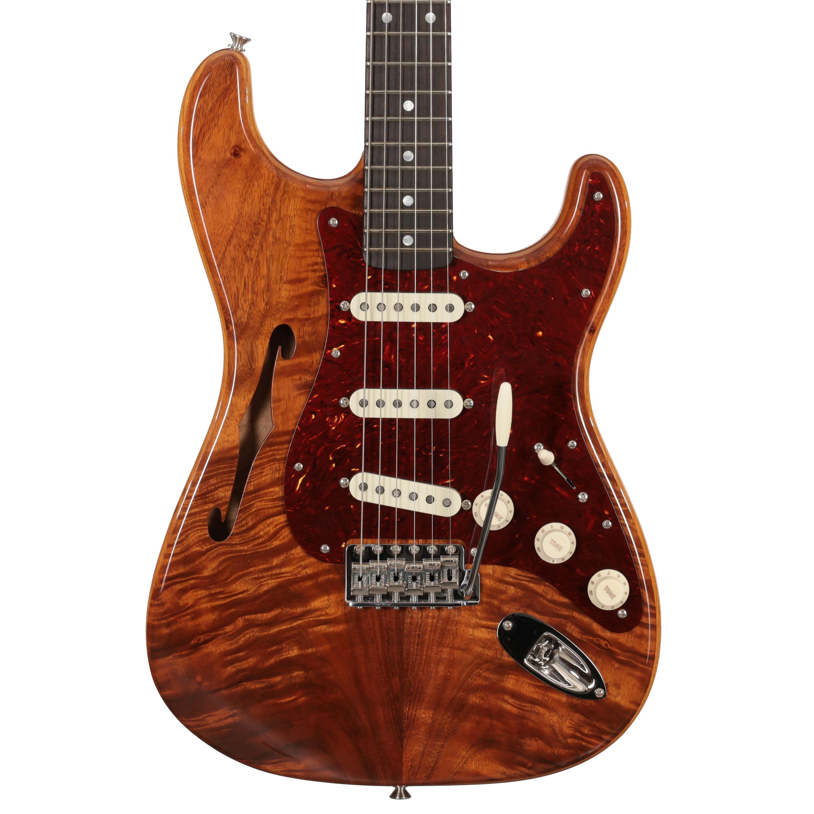 Fender Custom Shop Artisan Stratocaster Thinline Ash Body with AAAA Koa Top - CZ582329 (2).jpg