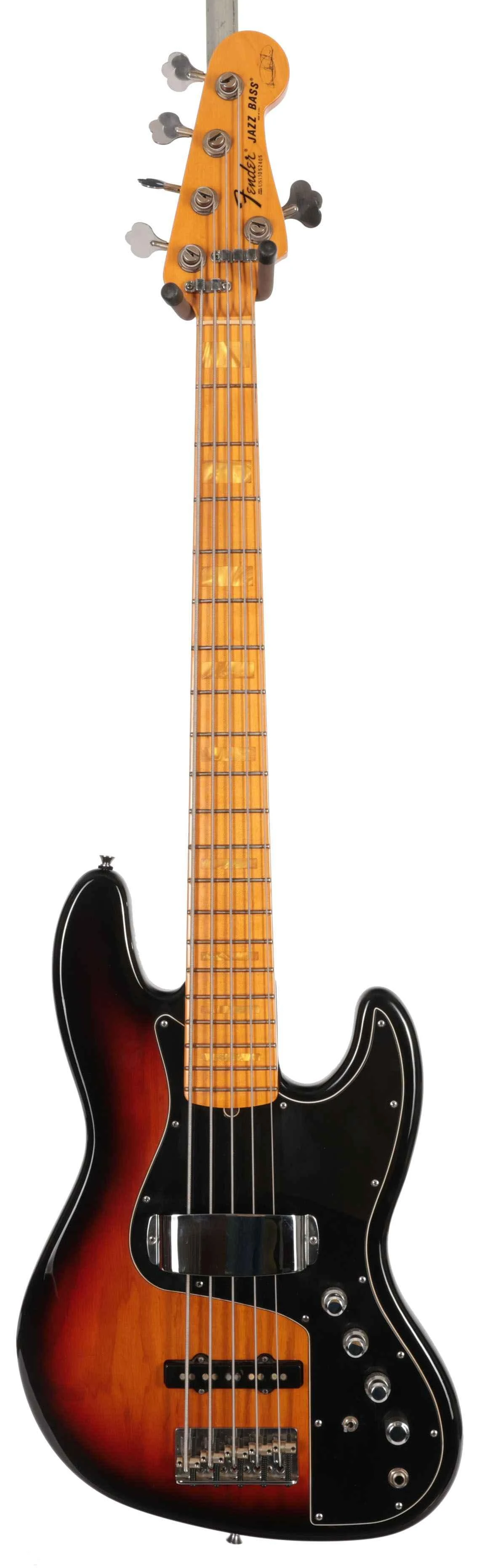 Second Hand Fender USA Marcus Miller Jazz Bass V 3TS With Original Tweed Hardcase 067 - SH-91-0067 (3).jpg