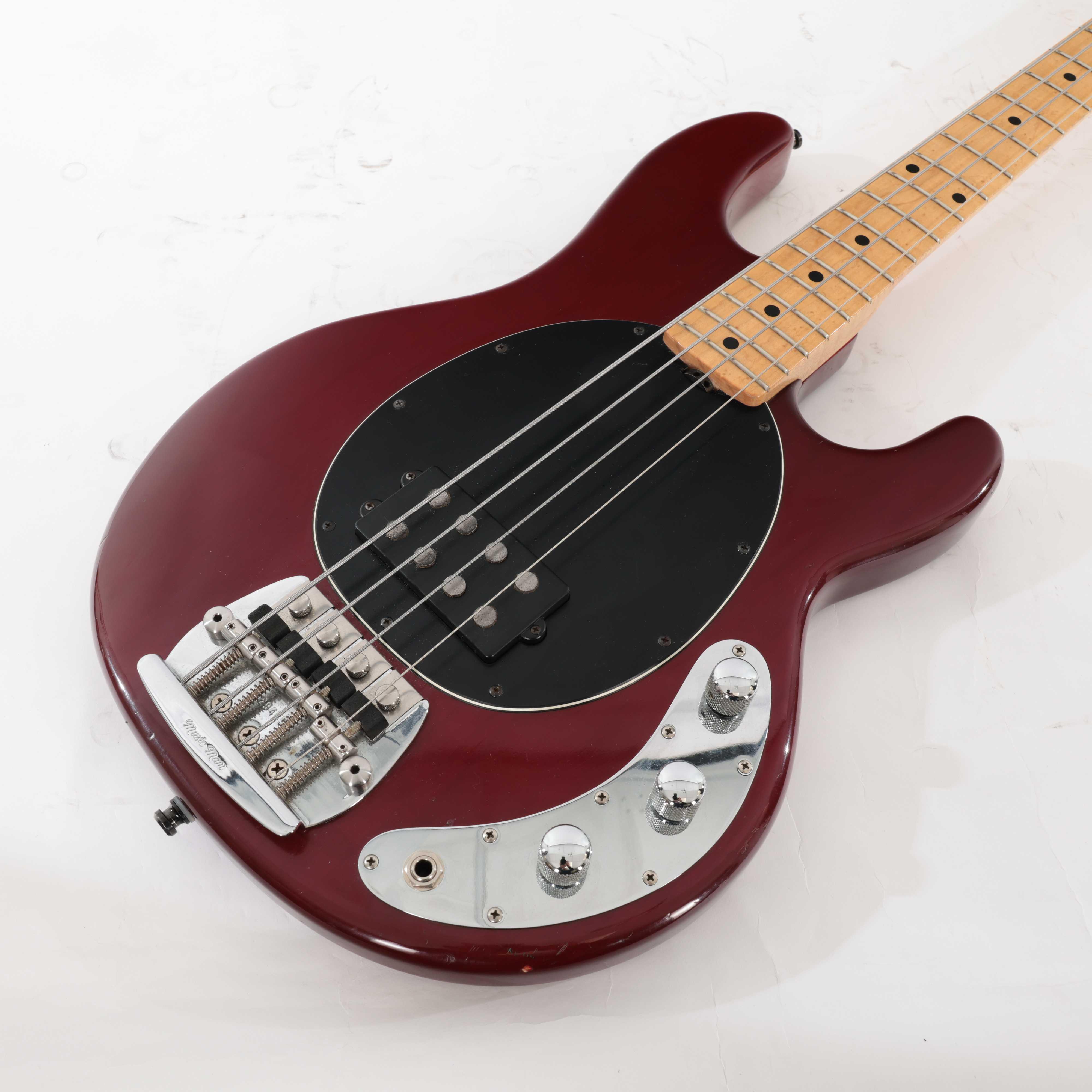Second Hand 1992 Musicman Stingray Bass Guitar In Trans Red 066 - SH-91-0066 (7).jpg