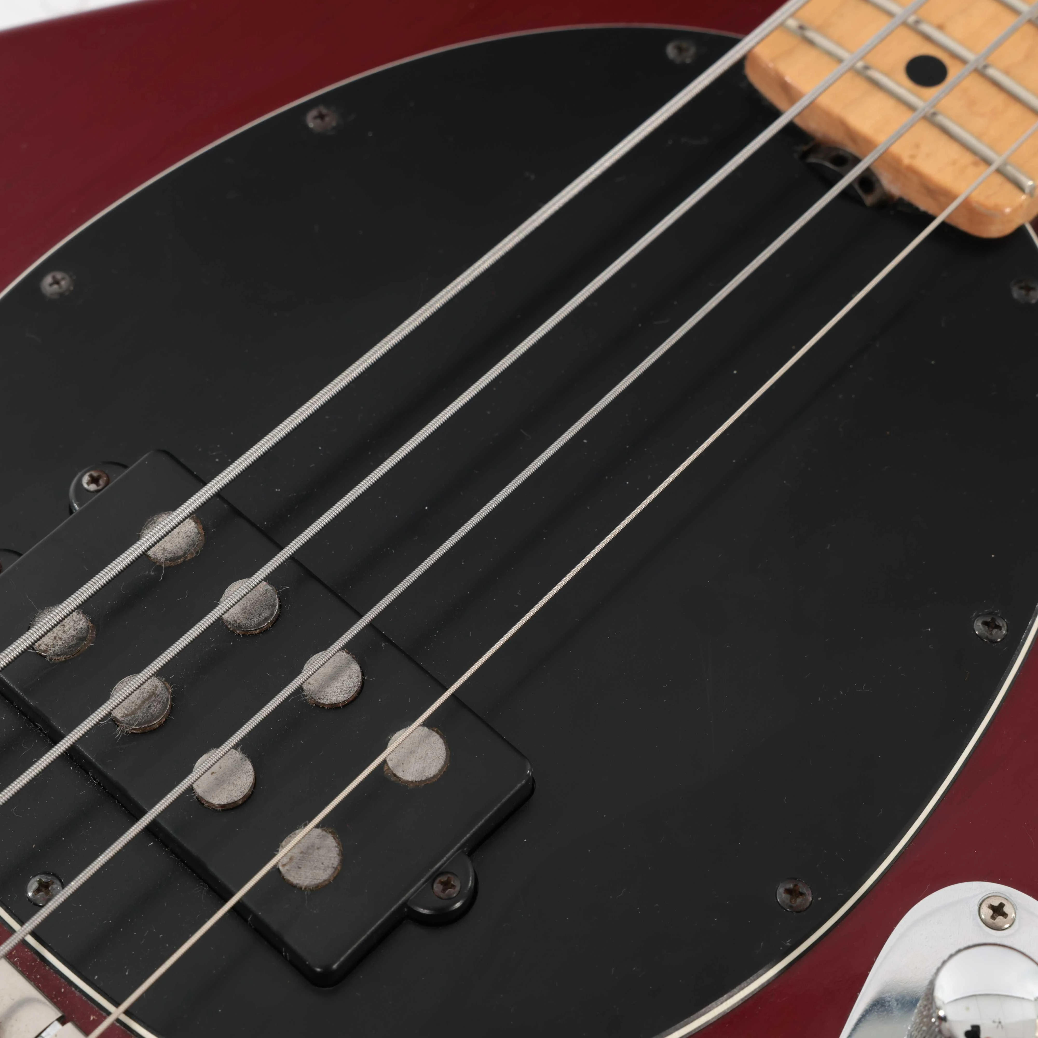 Second Hand 1992 Musicman Stingray Bass Guitar In Trans Red #066 - SH-91-0066 (8).jpg