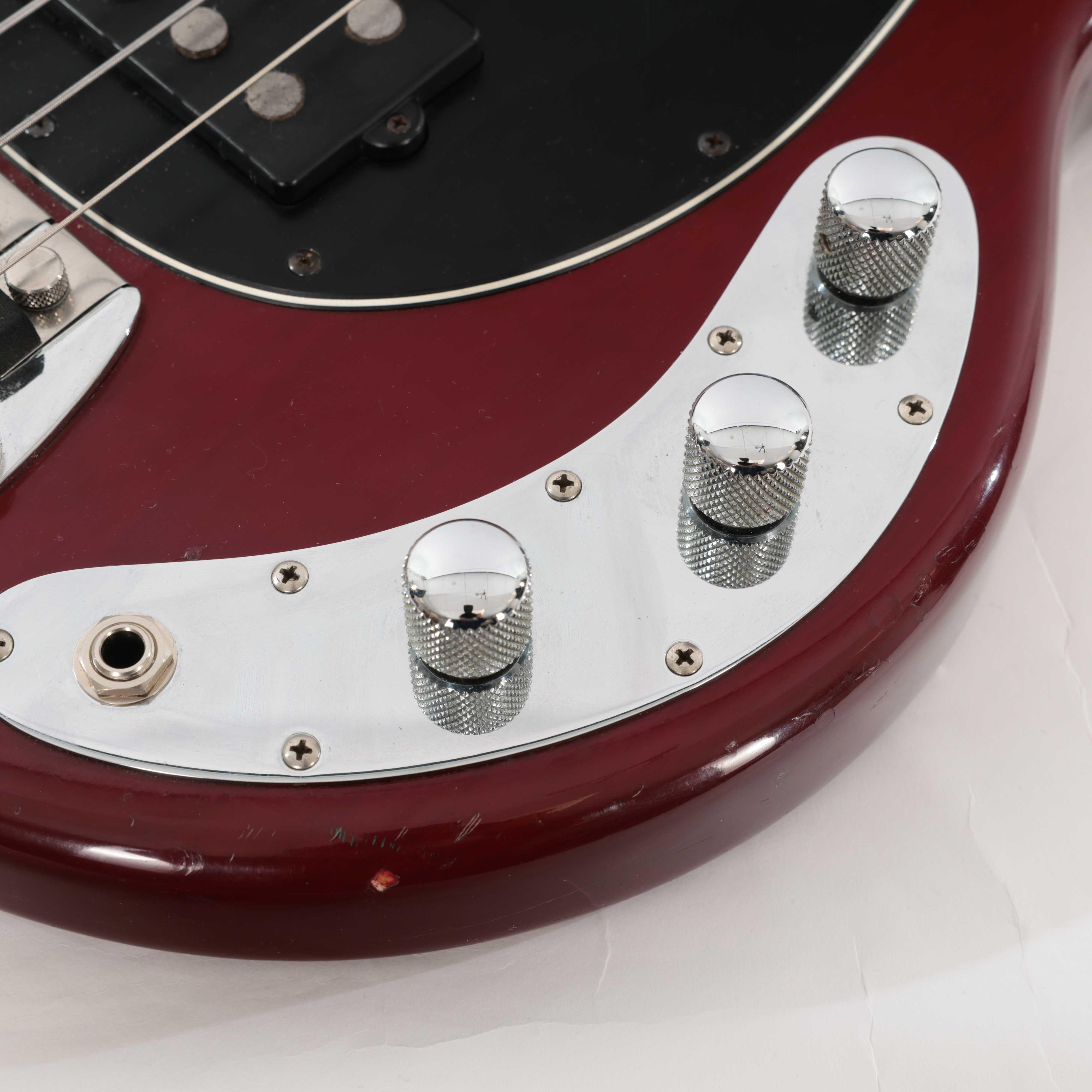 Second Hand 1992 Musicman Stingray Bass Guitar In Trans Red #066 - SH-91-0066 (9).jpg