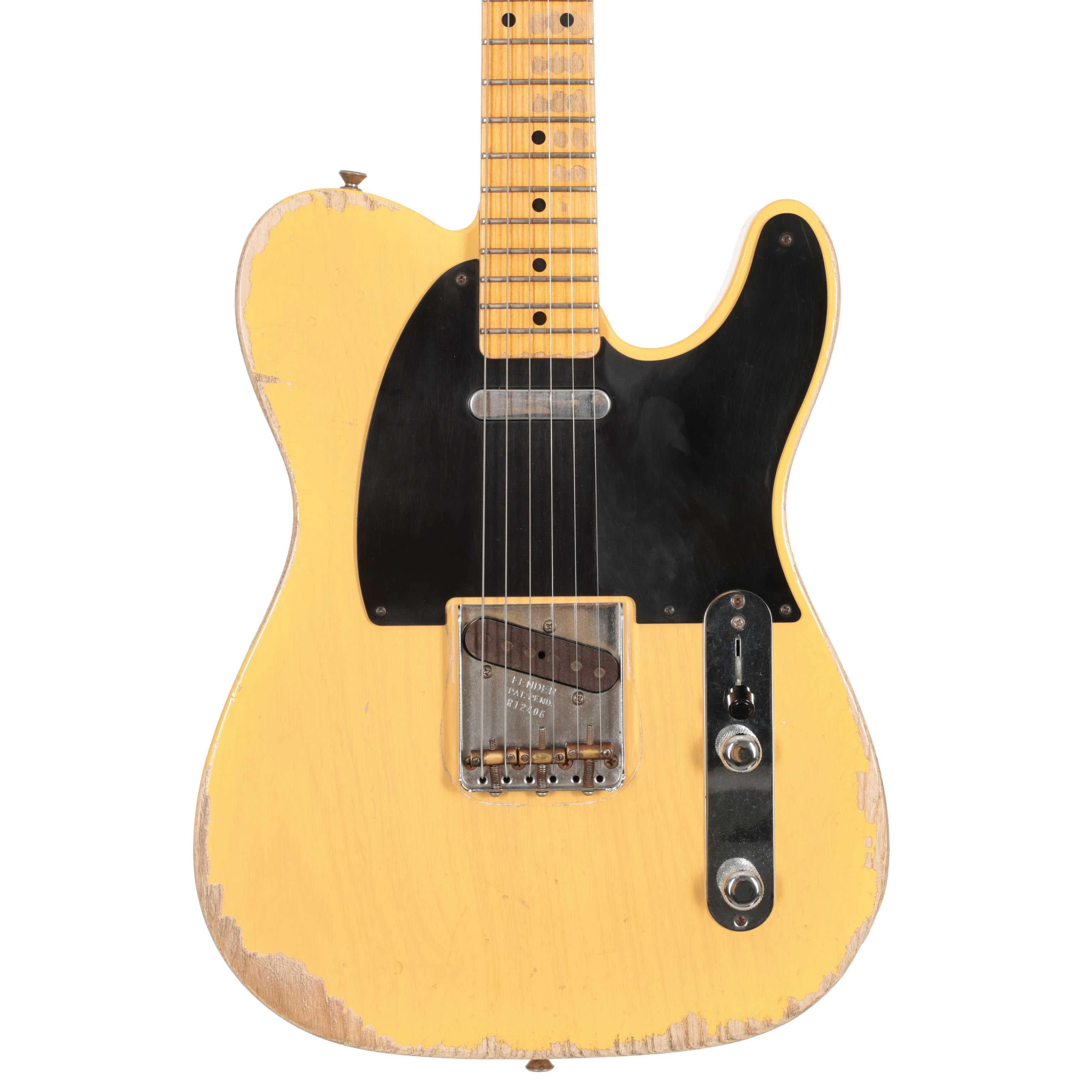 Second Hand Fender Custom Shop 53' Telecaster Heavy Relic In Faded Butterscotch #035 - SH-131-0035 (2).jpg