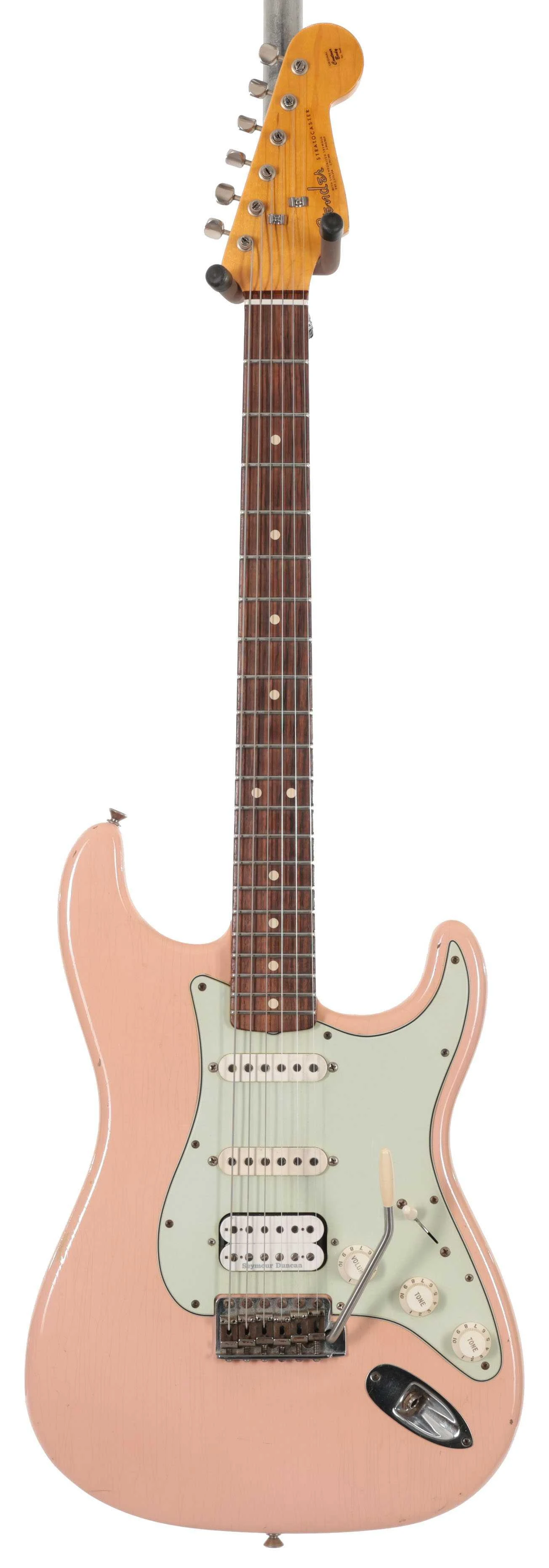 Second Hand Fender Custom Shop Strat Relic HSS In Shell Pink 024 - SH-131-0024 (3).jpg
