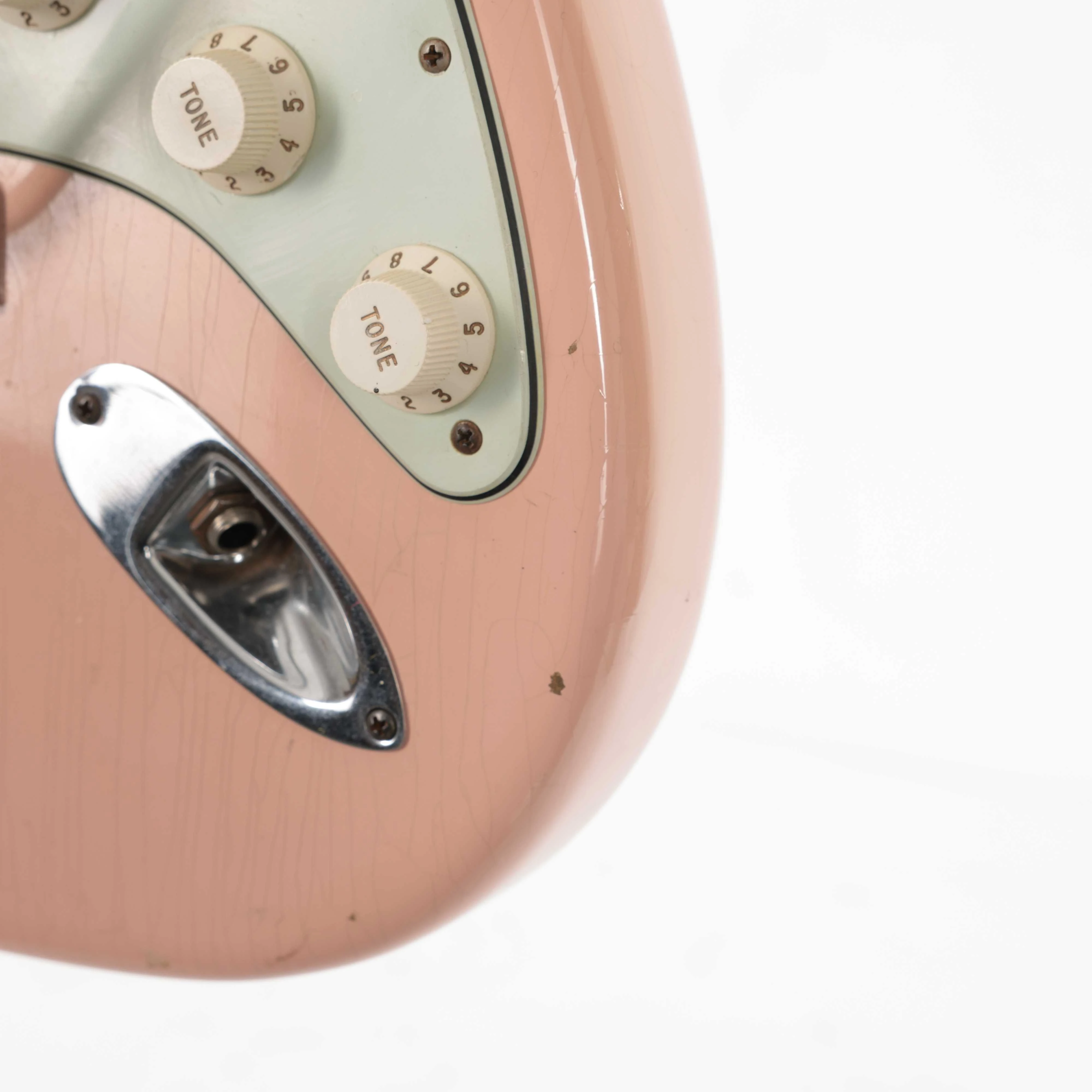 Second Hand Fender Custom Shop Strat Relic HSS In Shell Pink 024 - SH-131-0024 (15).jpg