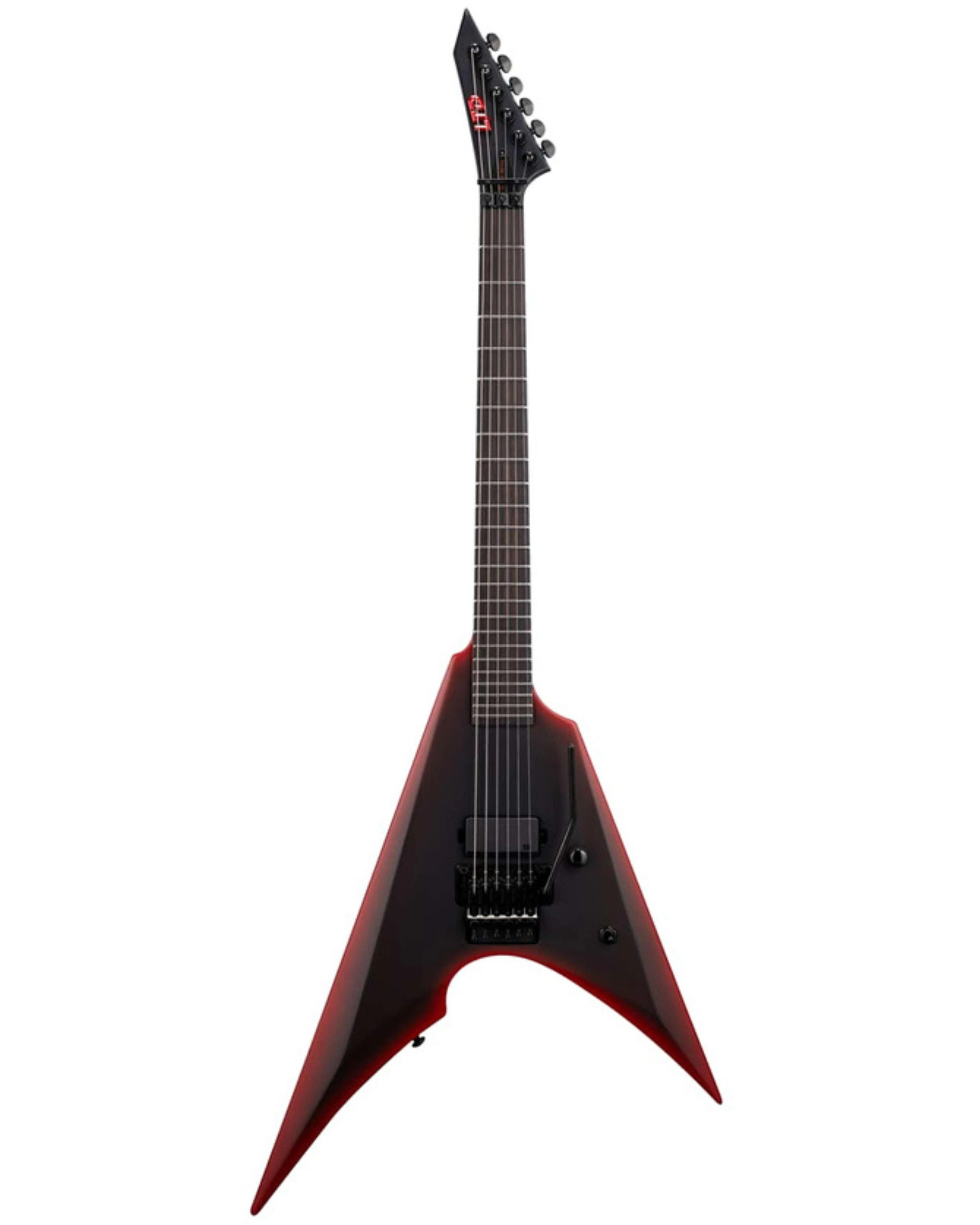 ESP LTD Arrow Black Metal II Electric Guitar in Black Redburst Satin - 1.jpg
