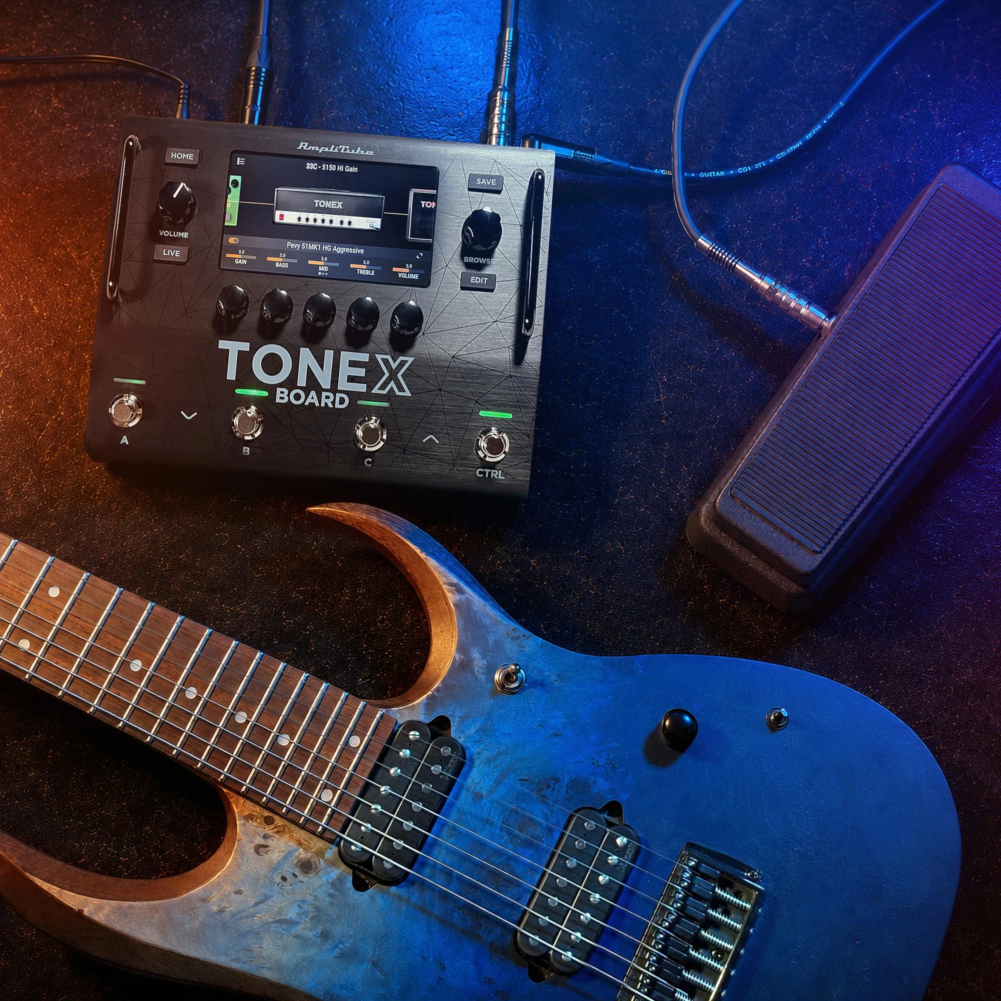 IK Multimedia TONEX Board Guitar & Bass Processor - TONEX-BOARD-Guitar-Pedal.jpg