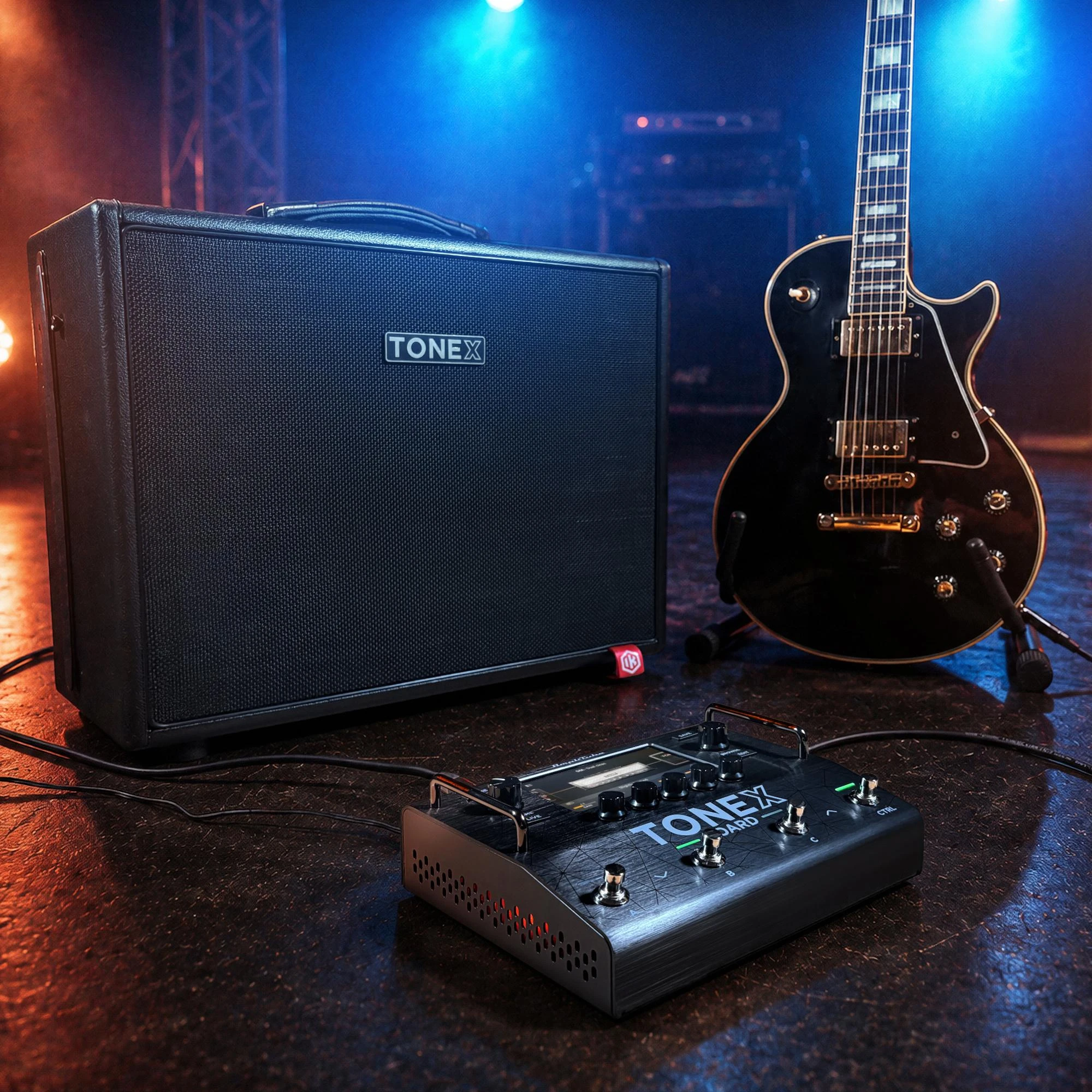 IK Multimedia TONEX Board Guitar & Bass Processor - TONEX-BOARD-Stage.jpg