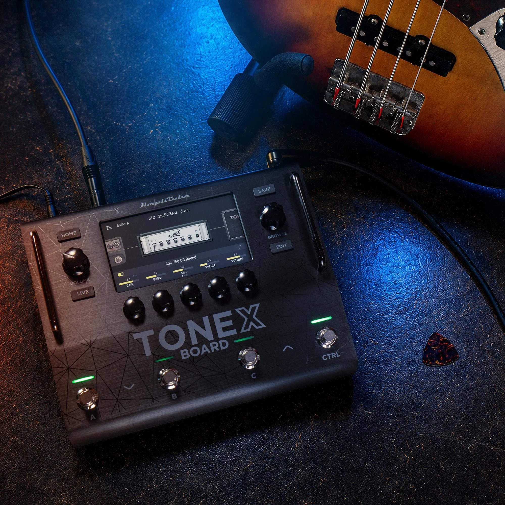 IK Multimedia TONEX Board Guitar & Bass Processor - TONEX-BOARD-Bass.jpg