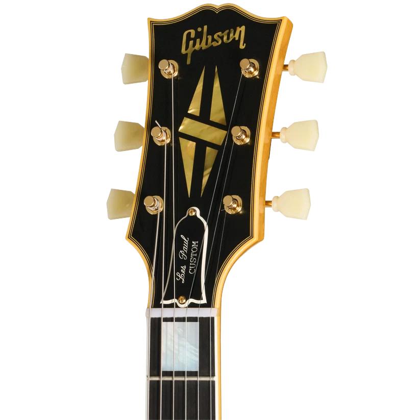 Gibson Custom Shop Limited Edition 1957 Les Paul Custom Korina VOS in Antique Natural - LPB5726LE23258_5_Headstock.jpg