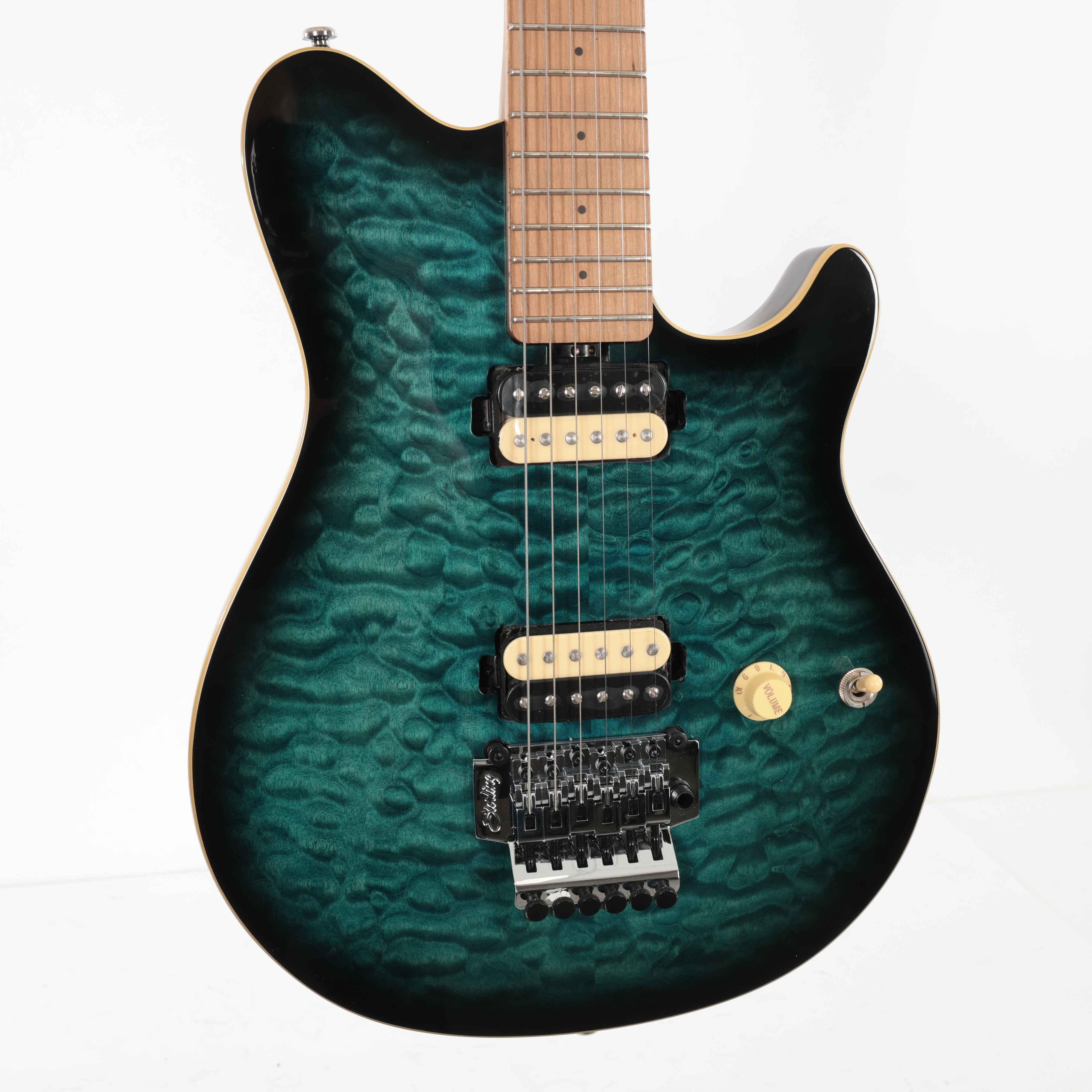B Stock : Sterling by Music Man AX50 Axis Electric Guitar in Yucatan Blue - 001 - B-STAX50QMY-0001 (6).jpg