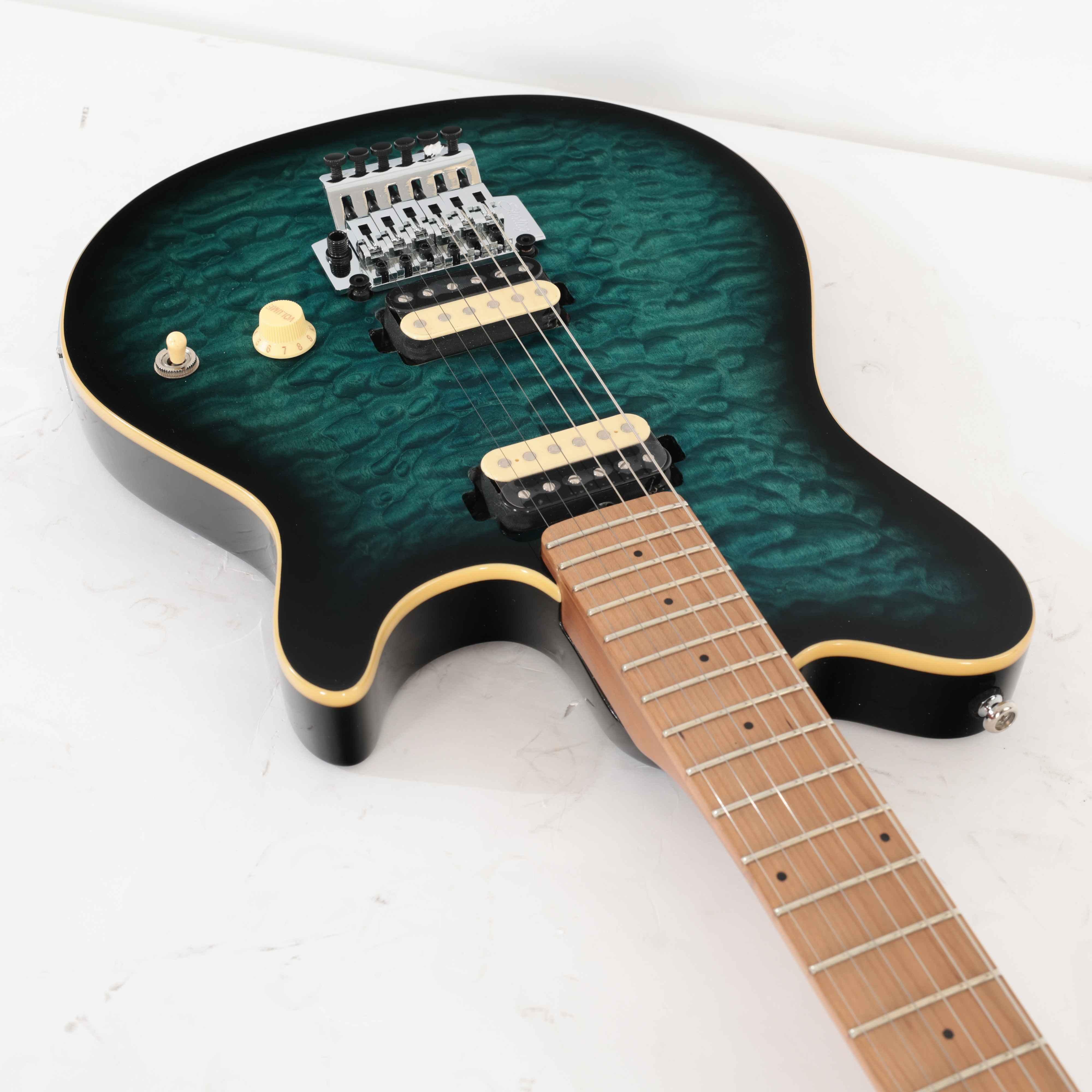 B Stock : Sterling by Music Man AX50 Axis Electric Guitar in Yucatan Blue - 001 - B-STAX50QMY-0001 (11).jpg
