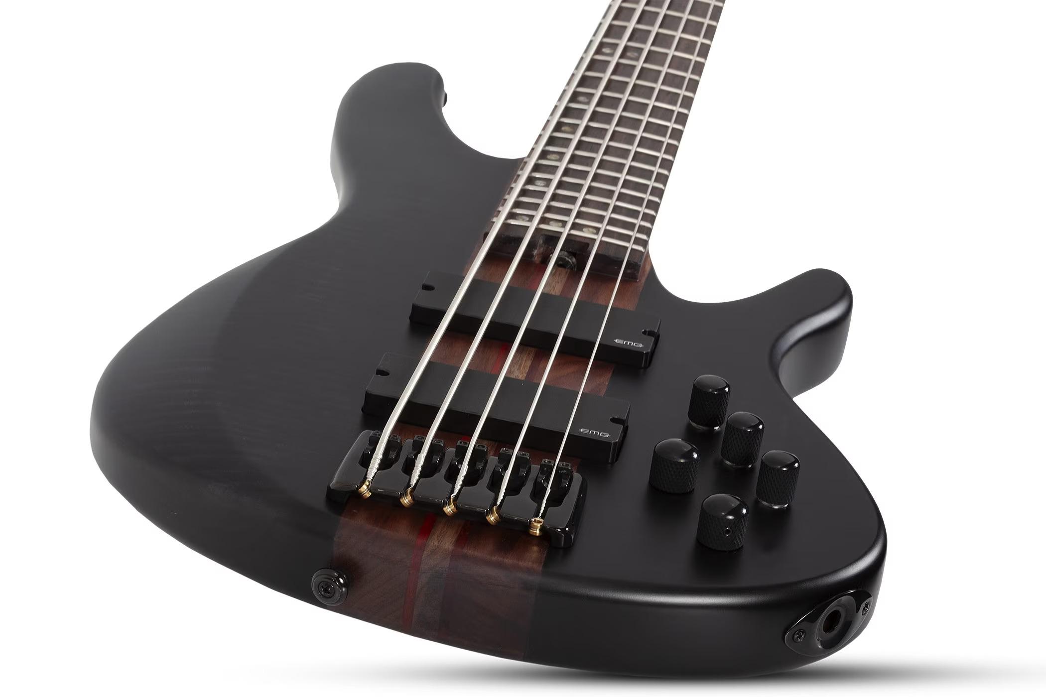 Schecter CB-5 Charles Berthoud Signature 5 String Bass Guitar in See Thru Black Satin - SCH-BAS-2873-6.jpg