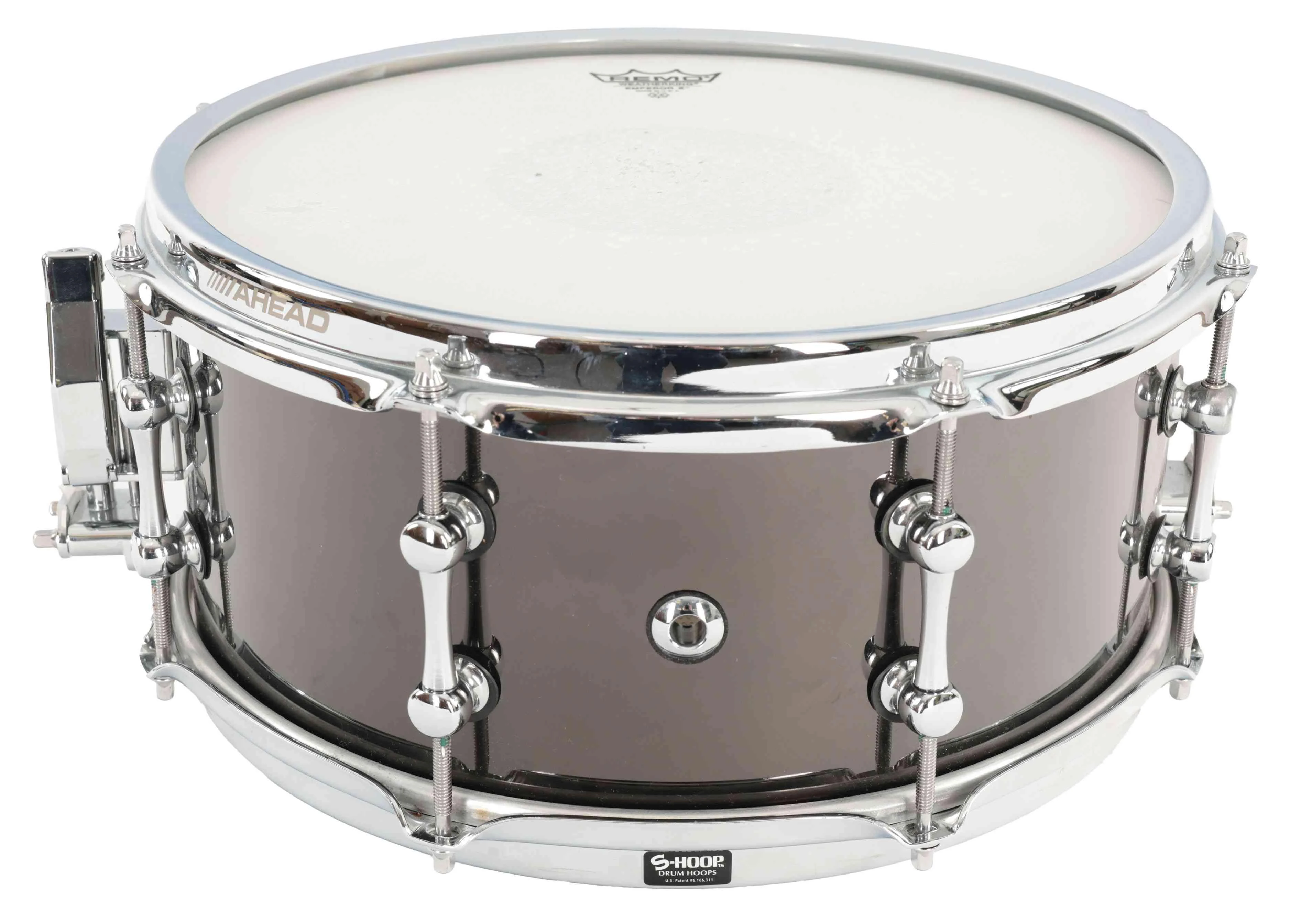 Second Hand Ahead 13x6 Black Chrome On Brass Snare #019 - SH-243-0019 (2).jpg