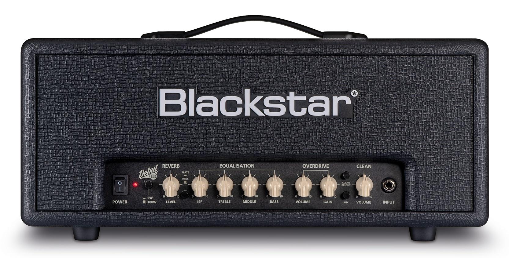 B Stock : Blackstar Debut 100RH 100W Head with Reverb in Black - 002 - Debut-100H-Black-Front.jpg
