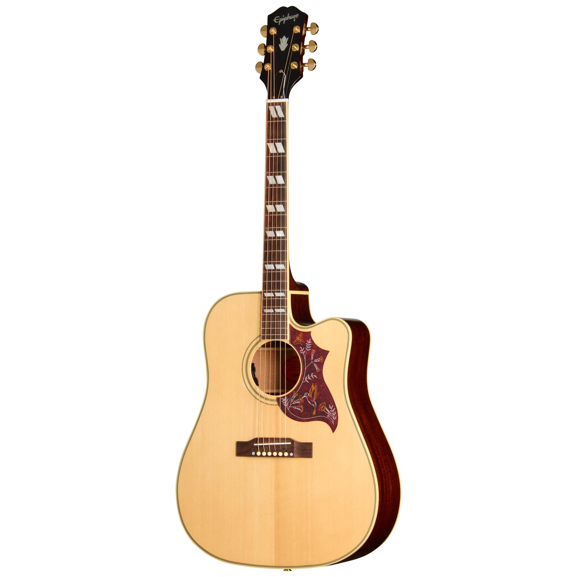 B Stock : Epiphone Inspired by Gibson Hummingbird Standard EC Electro Acoustic Guitar in Natural - 001 - EIAHBCNAGH1_25011500553_3_Front (1).jpg