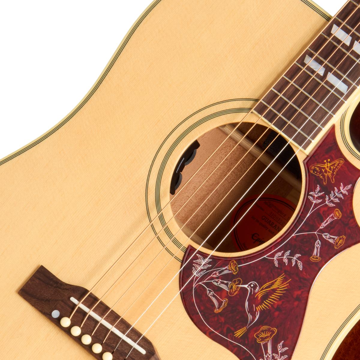 B Stock : Epiphone Inspired by Gibson Hummingbird Standard EC Electro Acoustic Guitar in Natural - 001 - EIAHBCNAGH1_25011500553_7_SoundHole-1200x1200-28e5ebb.jpg