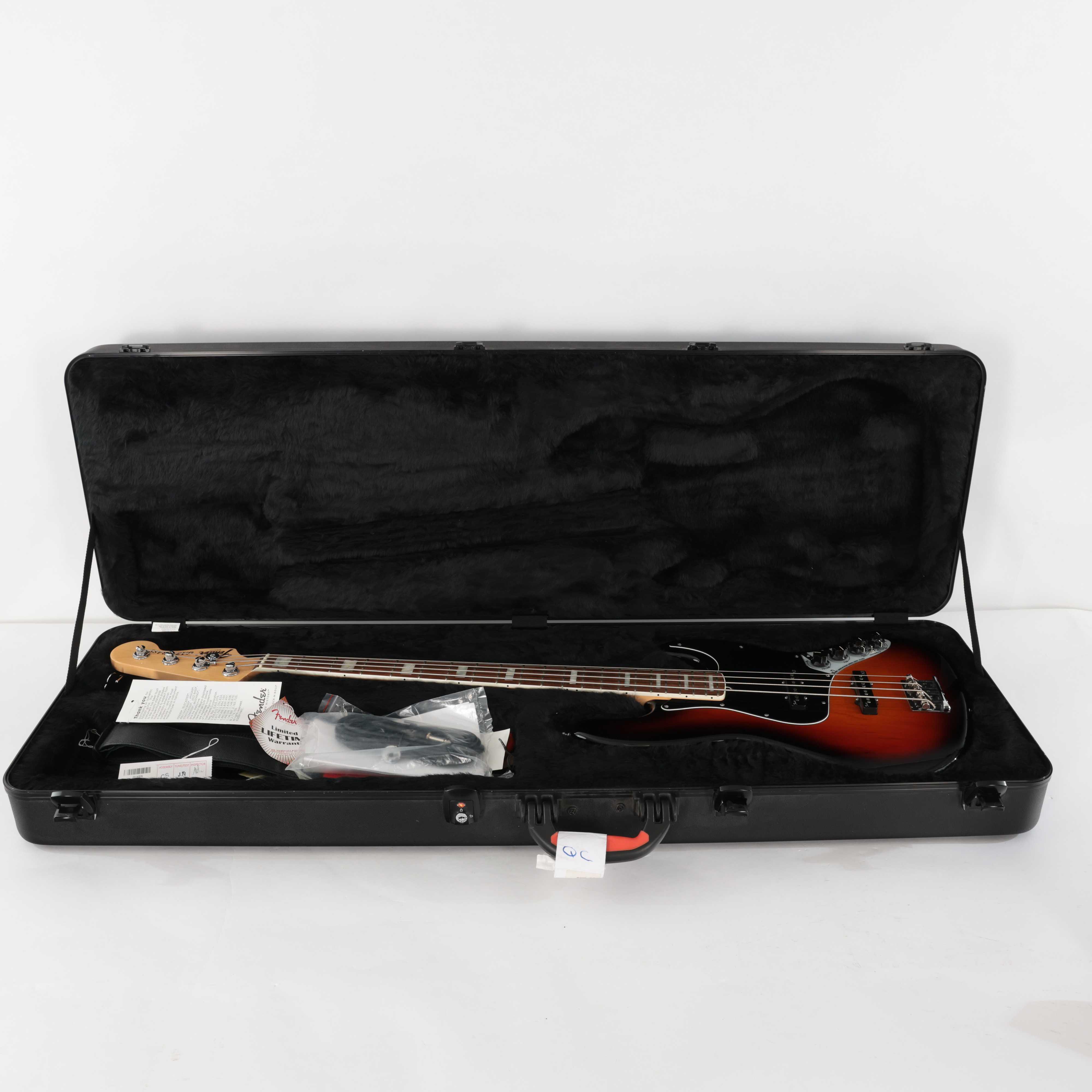 Second Hand Fender American Deluxe Jazz Bass Sunburst #863 - SOR01863 (14).jpg