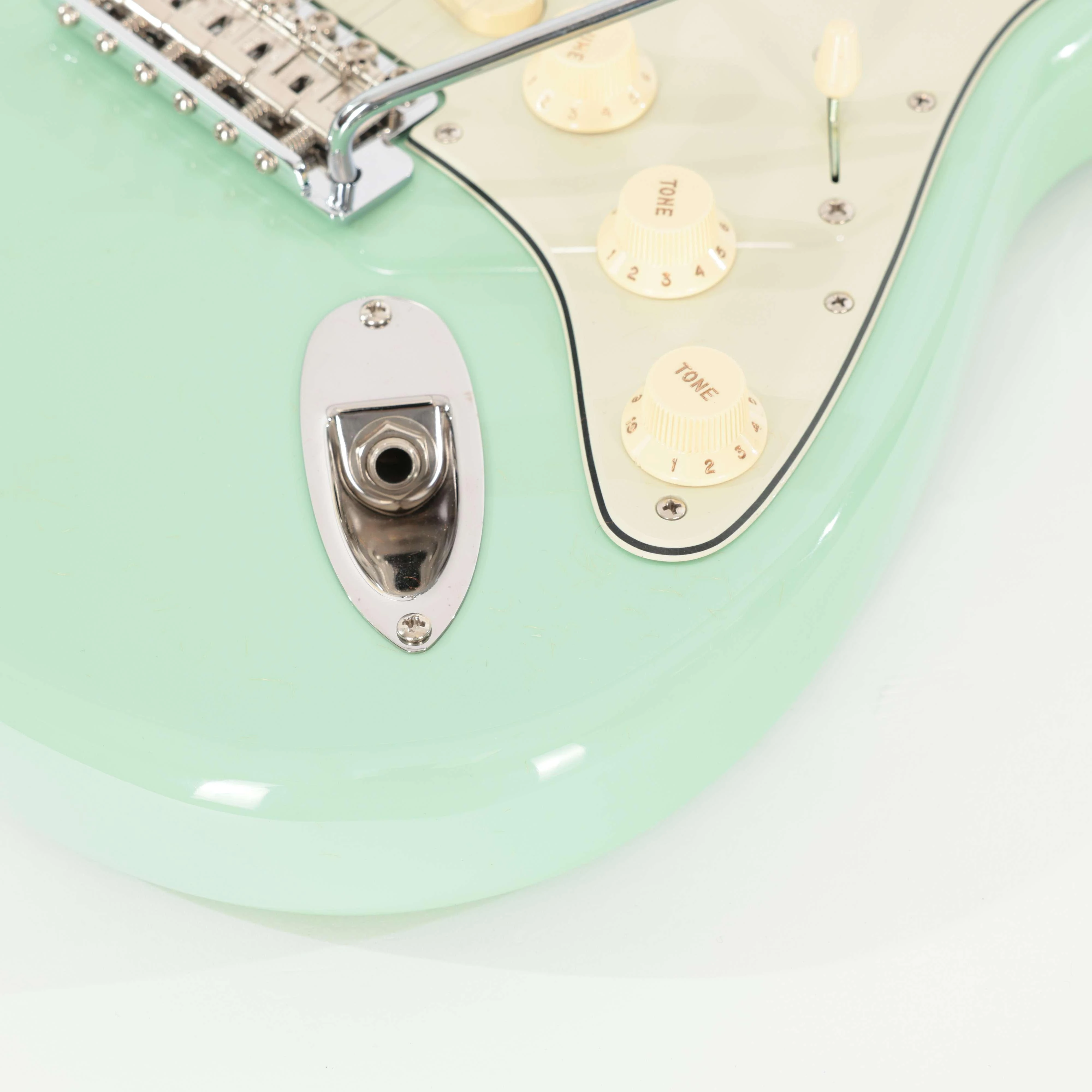Second Hand Fender Vintage II 1961 Stratocaster Electric Guitar In Surf Green #081 - SH-91-0081 (9).jpg