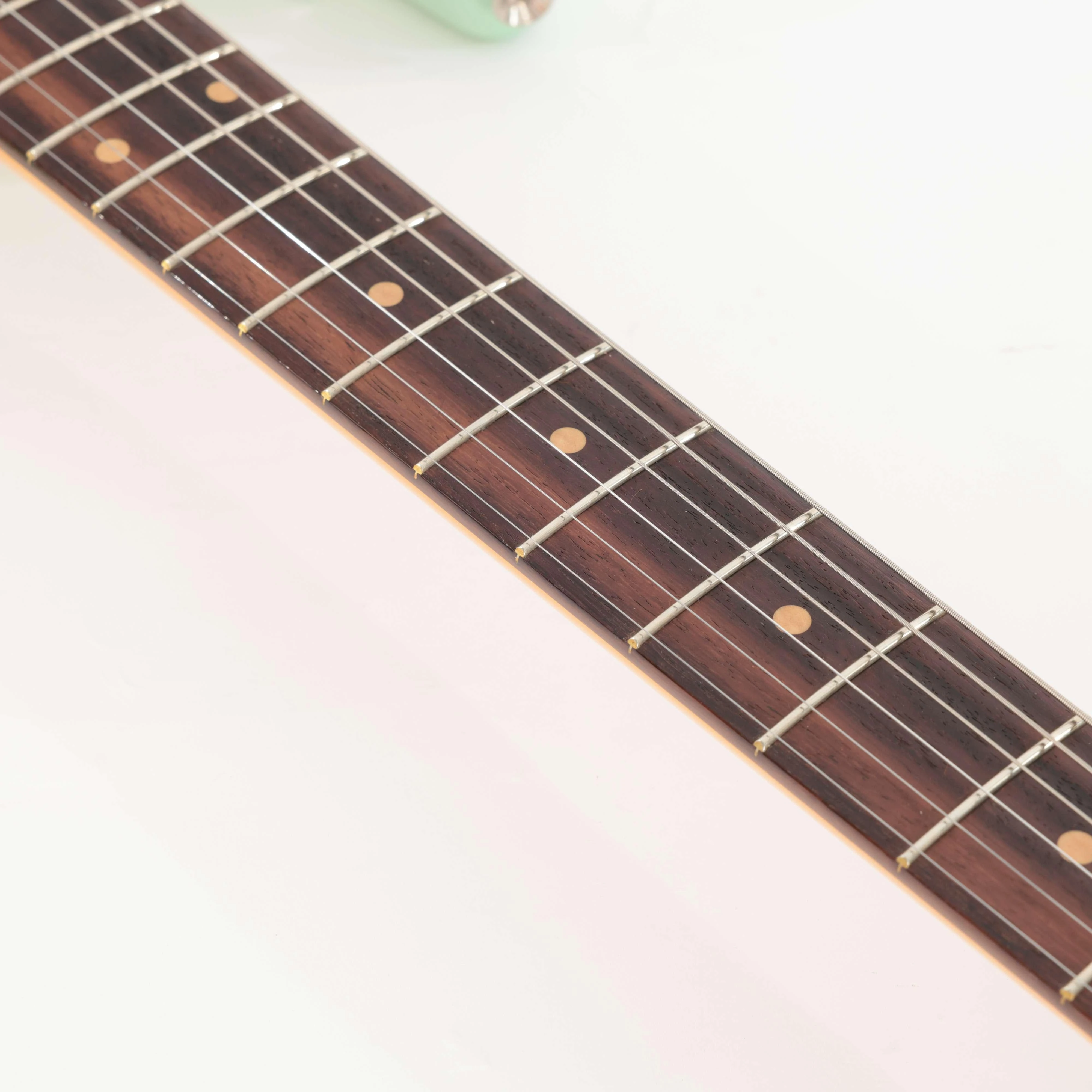 Second Hand Fender Vintage II 1961 Stratocaster Electric Guitar In Surf Green #081 - SH-91-0081 (12).jpg