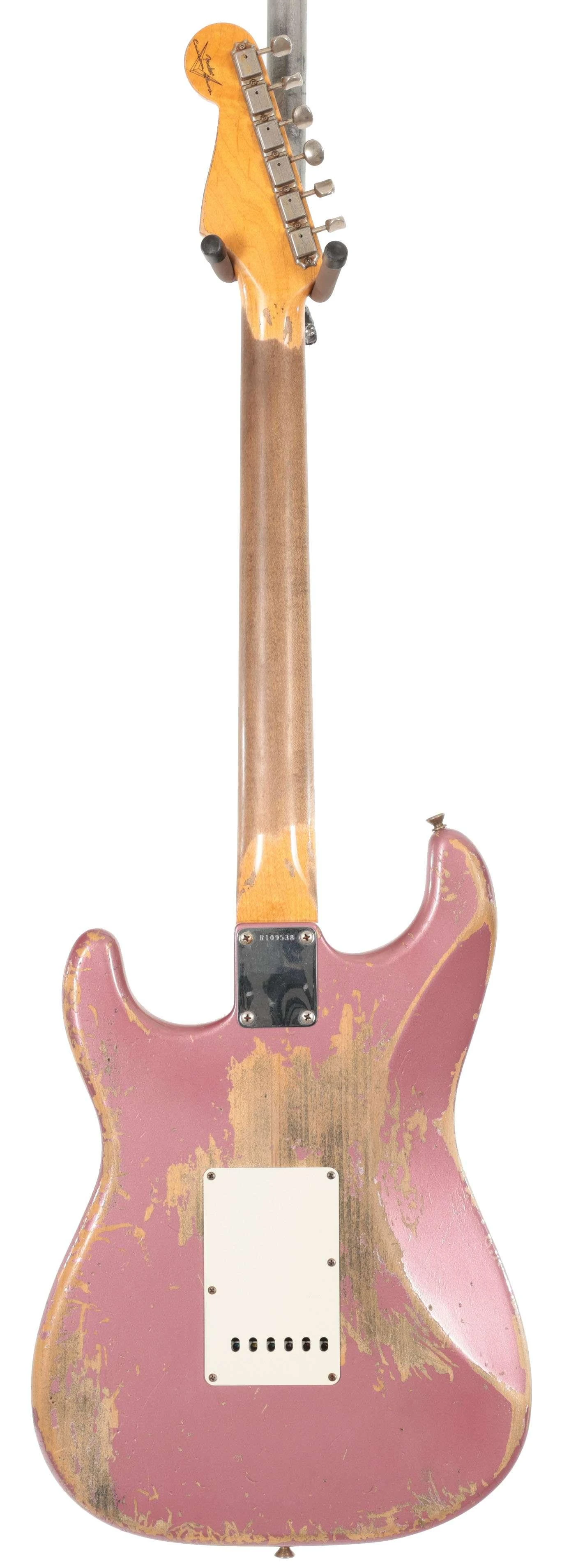 Second Hand Fender Custom Shop Strat Poblano Super Heavy Relic Burgundy Mist #041 - SH-131-0041 (4).jpg