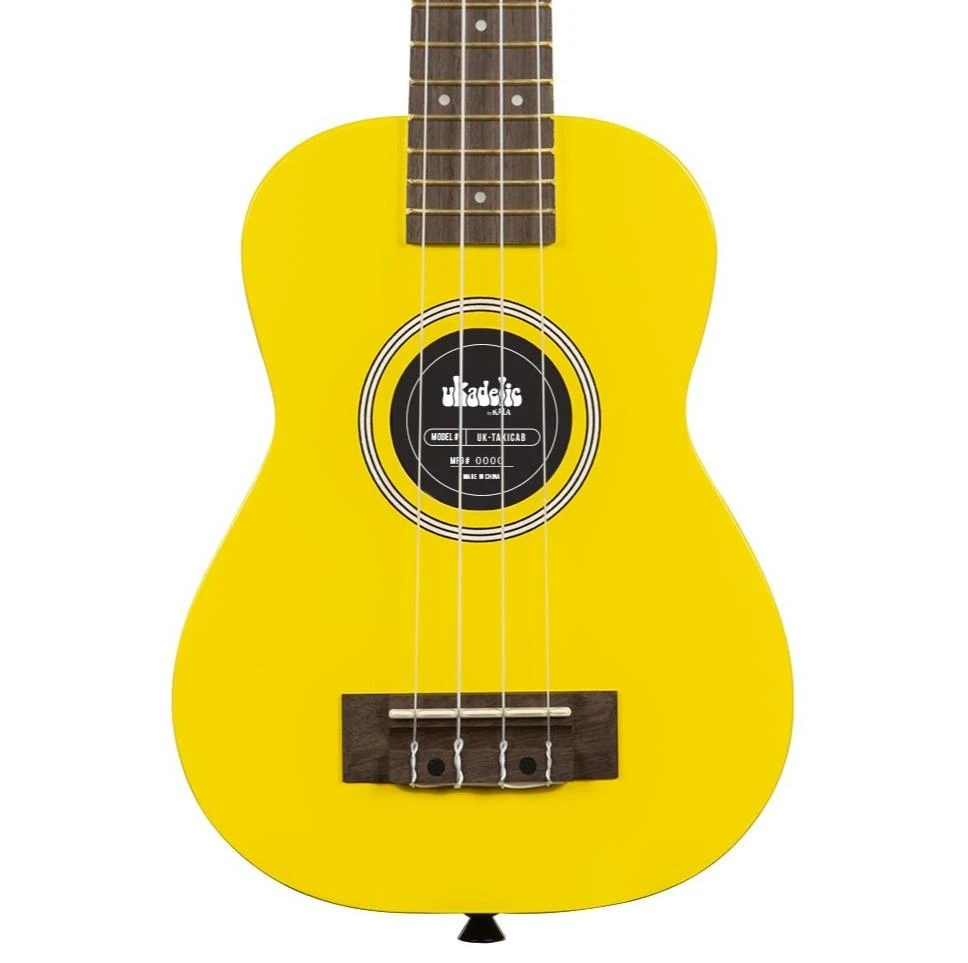 Kala Ukadelic Soprano Ukulele in Taxi Cab Yellow - UKTAXICAB2006_22_F cropped.jpg