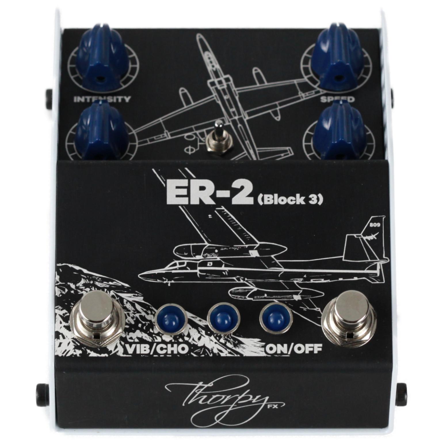 ThorpyFX ER-2 Block 3 Univibe, Vibrato & Chorus Pedal - ER-2BLOCK3-Low-Angle.jpg