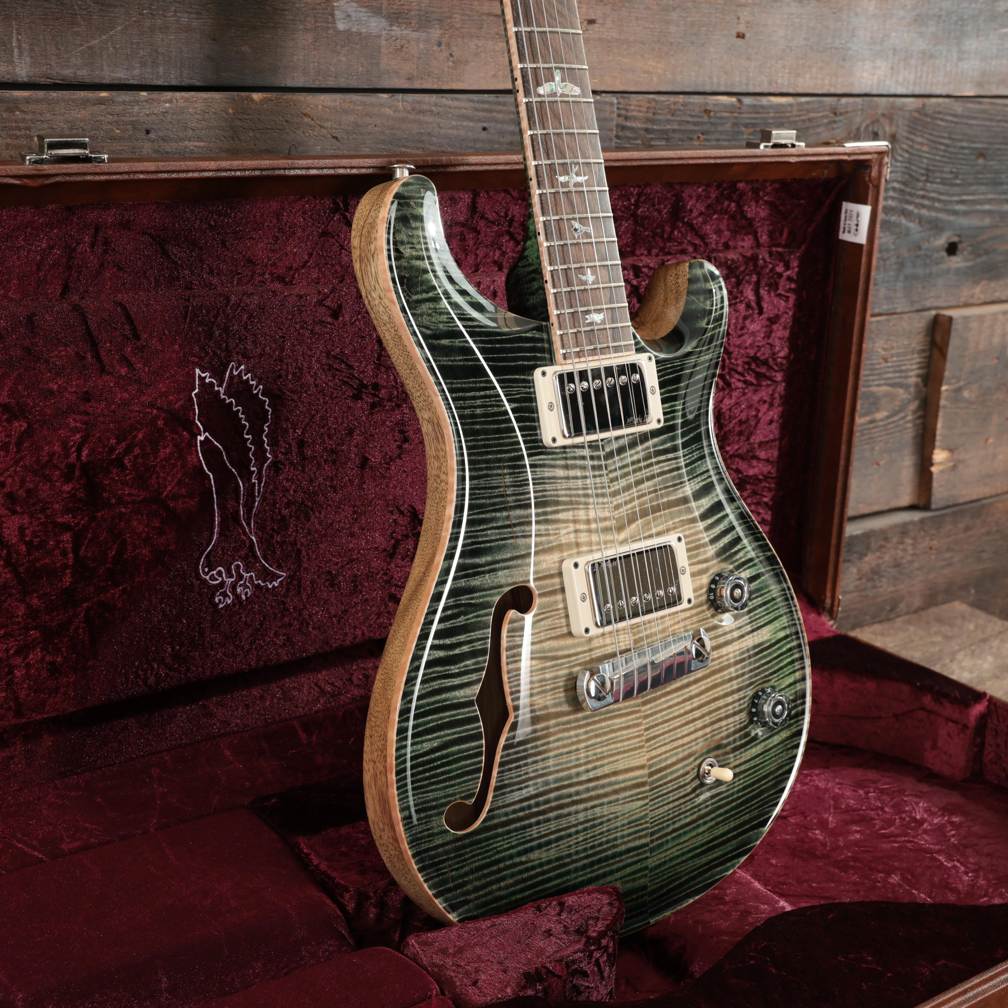 PRS Private Stock McCarty Semi-hollow Electric Guitar in Sage Glow - 0388766 (20).JPG