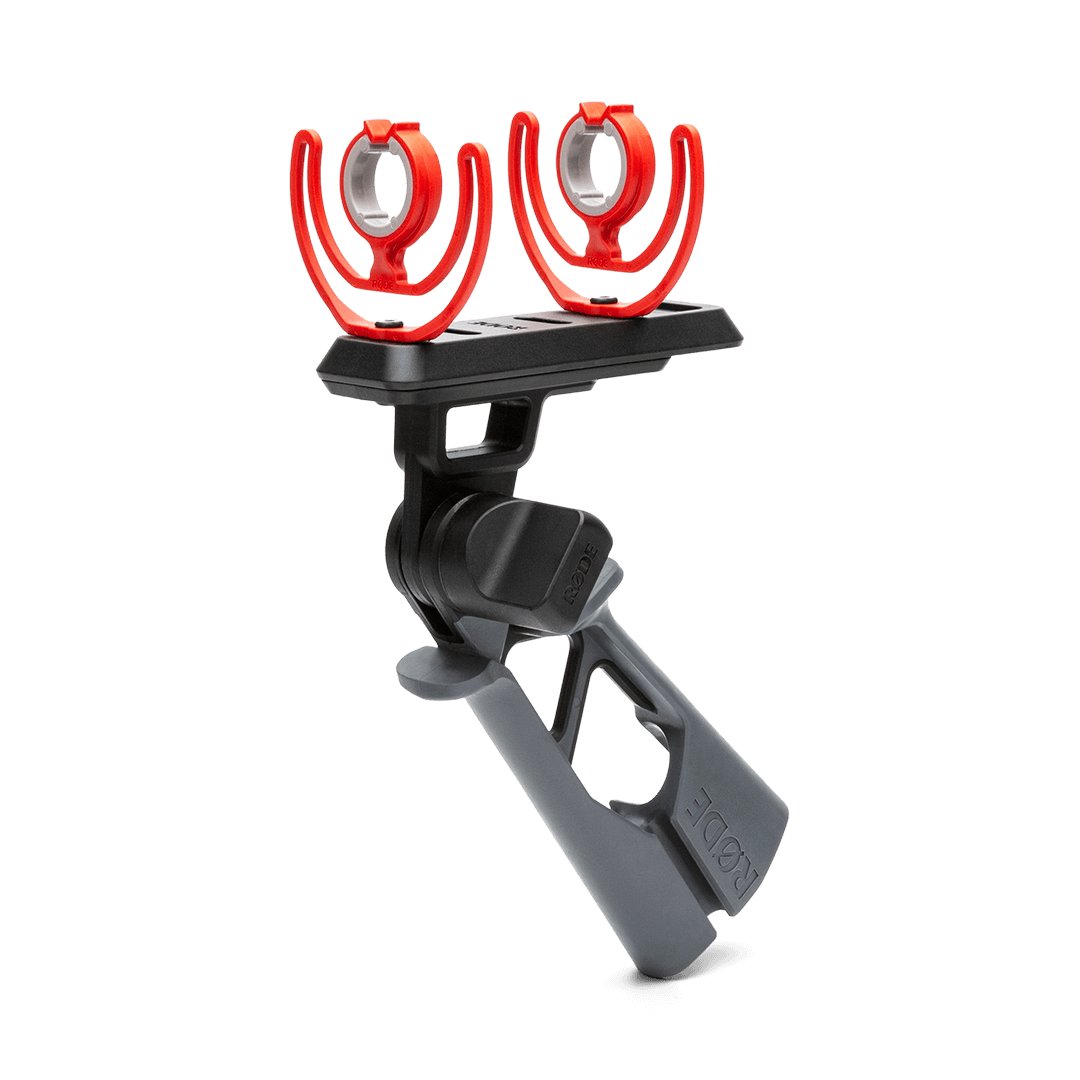 Rode PG2-R Combined Pistol Grip & Rycote Lyre Suspension Mount for NTG Series Shotgun Mics - PG2R-RØDE_PG2-R_3-QUARTER_1080x1080.jpg