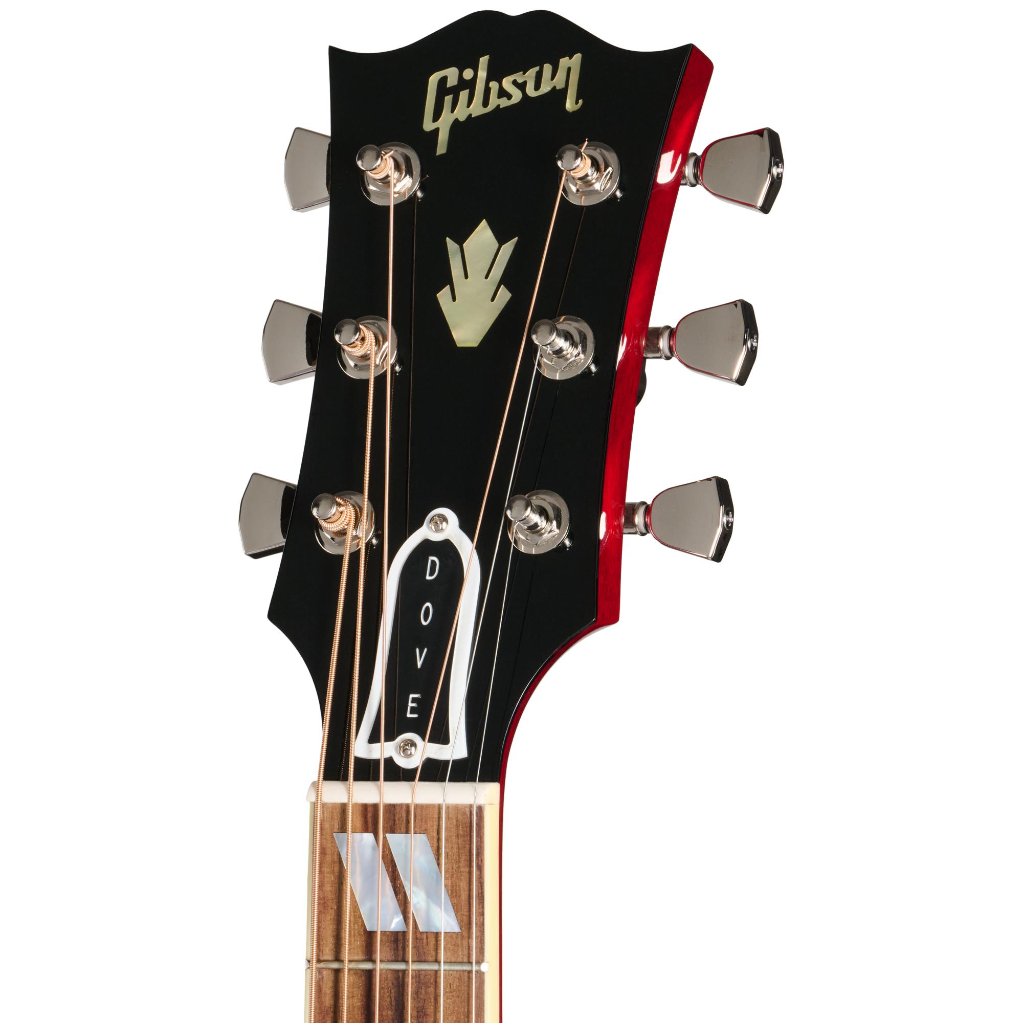 Gibson Dove Original Electro Acoustic Guitar with Baggs HiFi DNA in Vintage Cherry Sunburst - OCSSDOHFVCS_5_Headstock.jpg