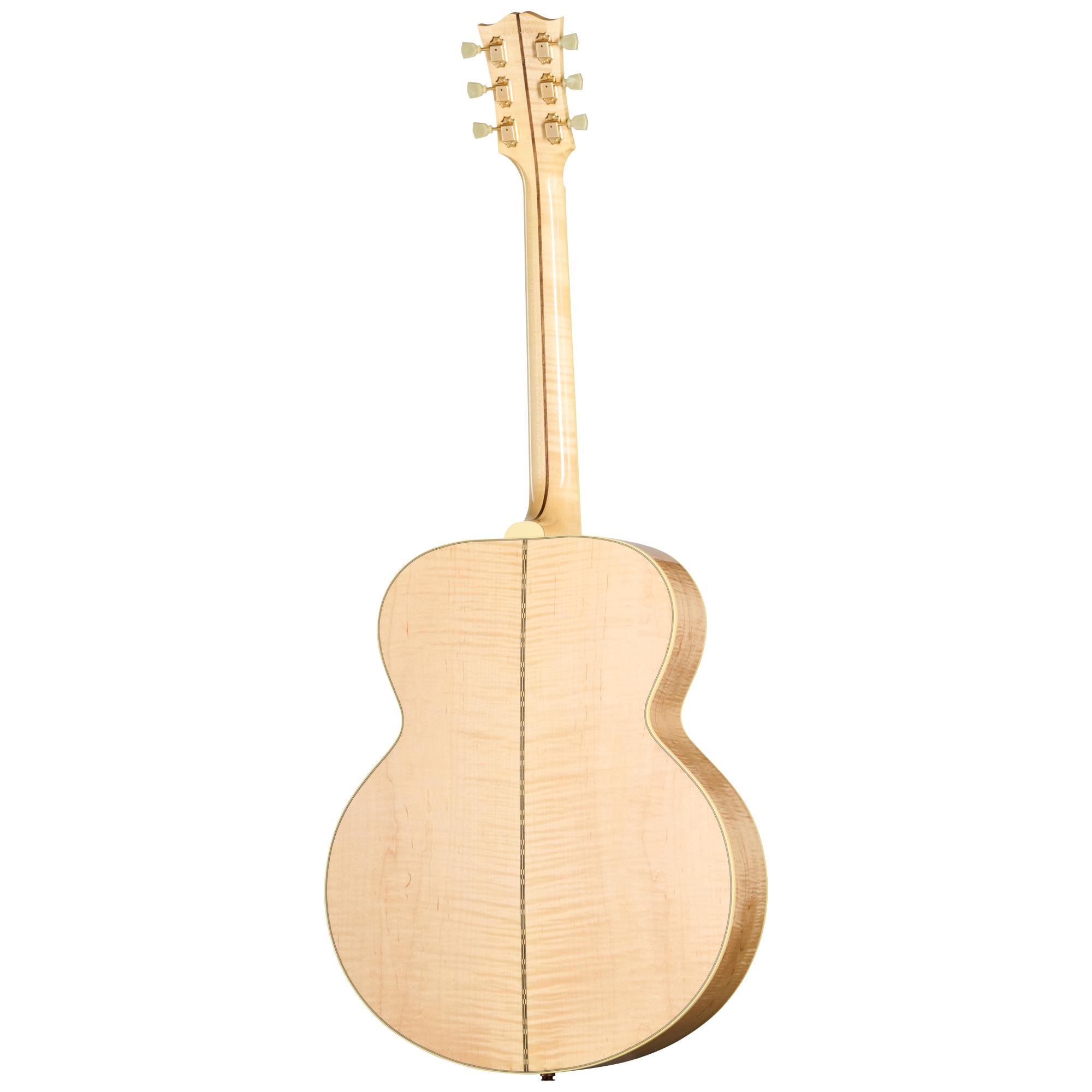 Gibson SJ-200 Original Left-handed Electro Acoustic Guitar with Baggs HiFi DNA in Antique Natural - OCJB20HFANL_4_Back.jpg