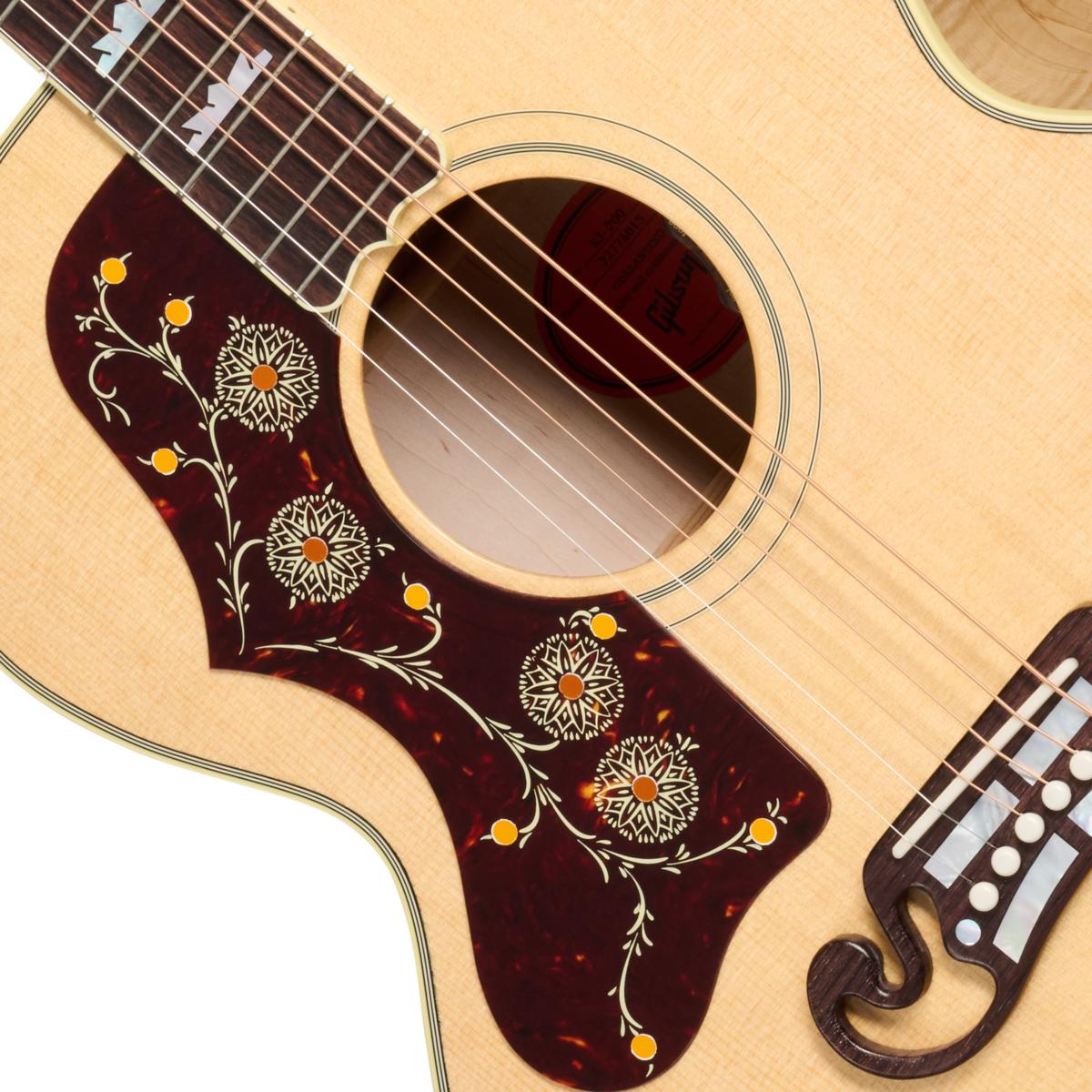 Gibson SJ-200 Original Left-handed Electro Acoustic Guitar with Baggs HiFi DNA in Antique Natural - OCJB20HFANL_7_SoundHole-1200x1200-28e5ebb.jpg