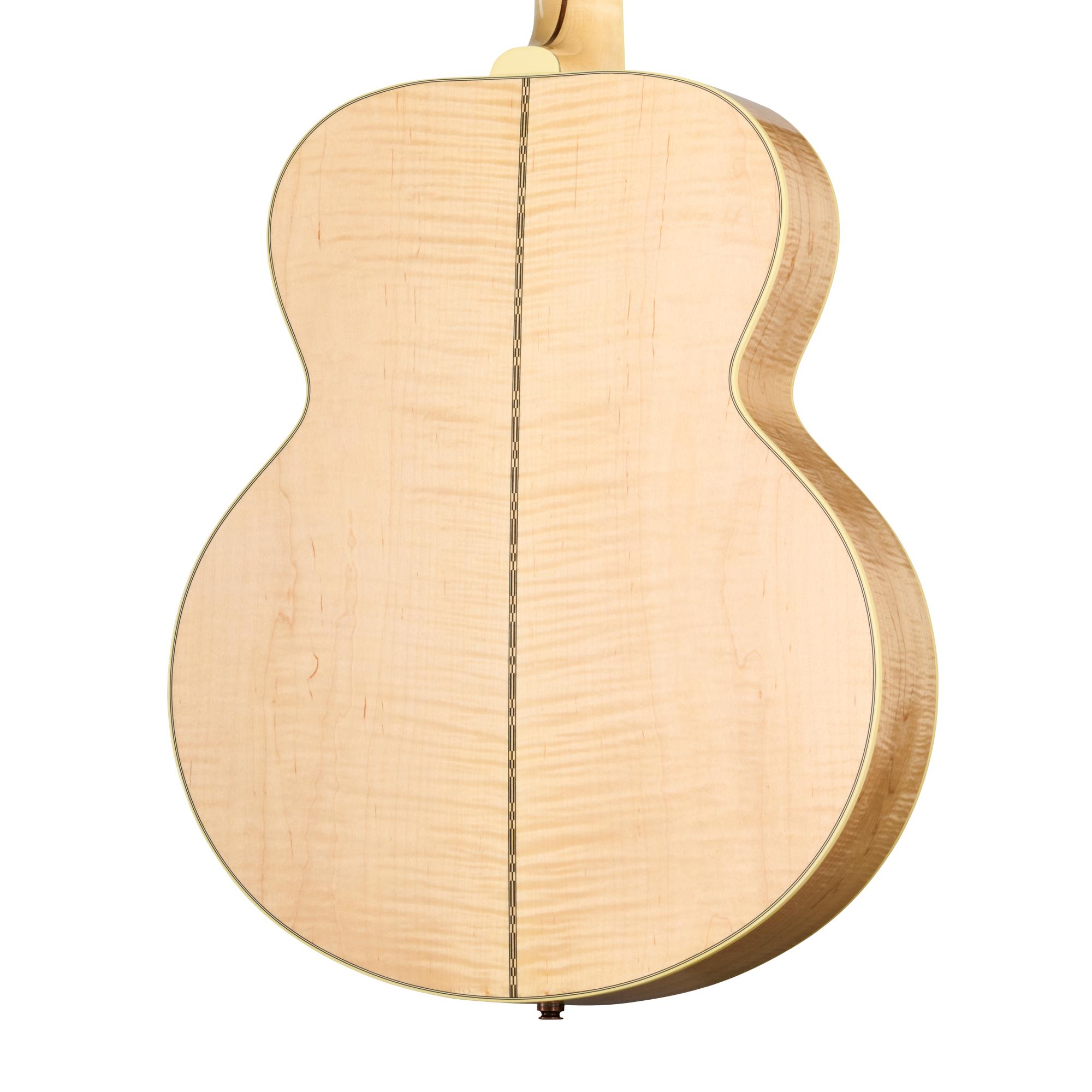 Gibson SJ-200 Original Left-handed Electro Acoustic Guitar with Baggs HiFi DNA in Antique Natural - OCJB20HFANL_2_BackBody.jpg