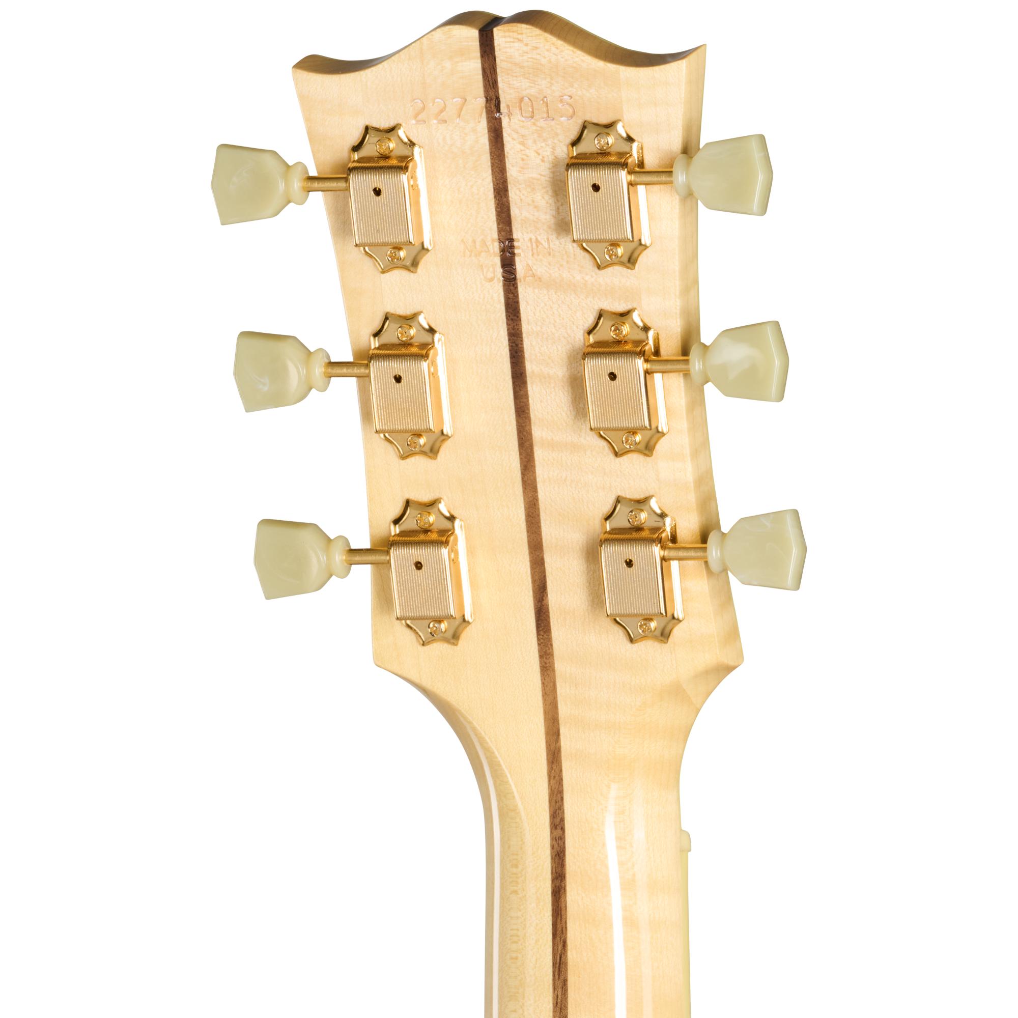 Gibson SJ-200 Original Left-handed Electro Acoustic Guitar with Baggs HiFi DNA in Antique Natural - OCJB20HFANL_6_BackHeadstock.jpg