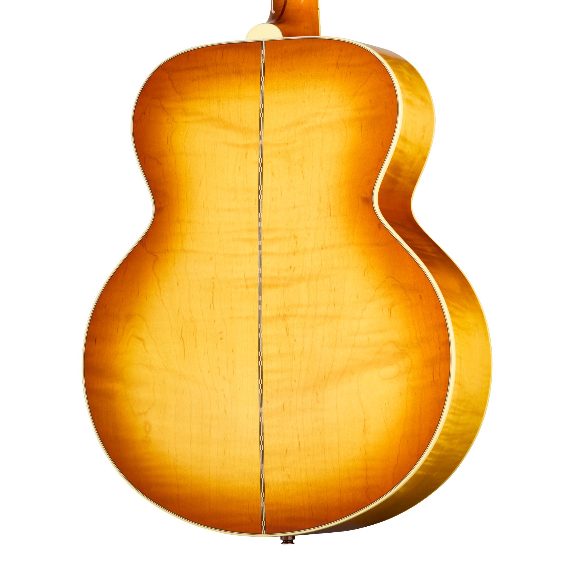 Gibson SJ-200 60s Original Electro Acoustic Guitar with Baggs HiFi DNA in Heritage Cherry Sunburst - OCJB2060HFHCS_2_BackBody.jpg